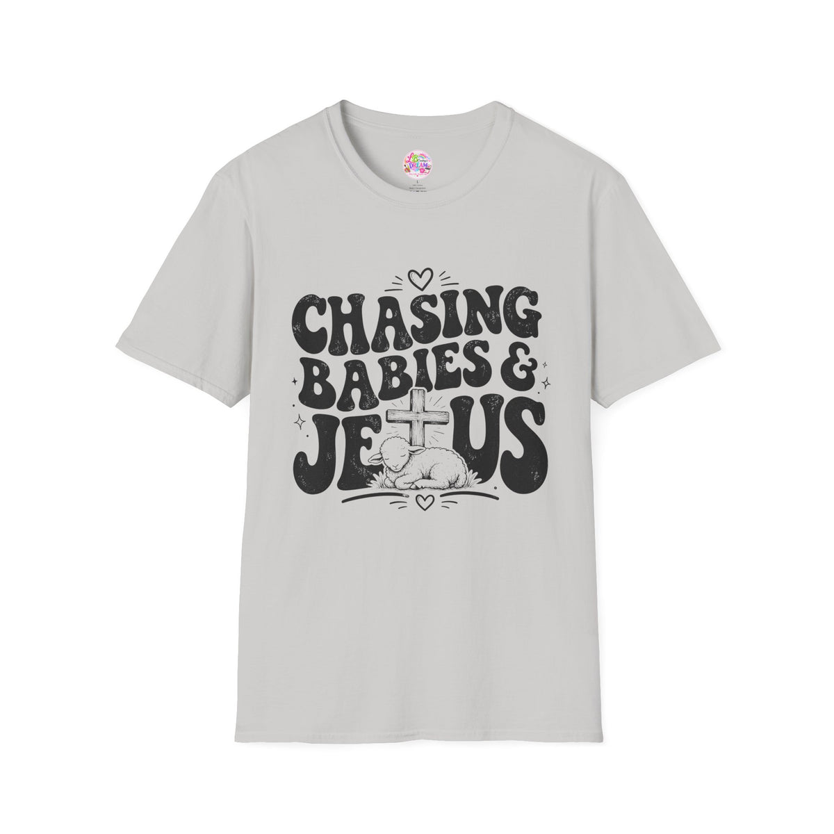 Chasing Babies & Jesus T-Shirt — Retro Christian Faith Graphic Tee