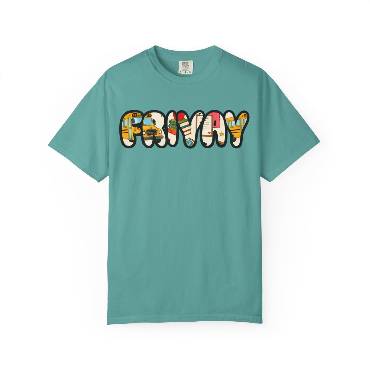 Funny Bubble Letter T-Shirt — Colorful Retro Graphic Tee