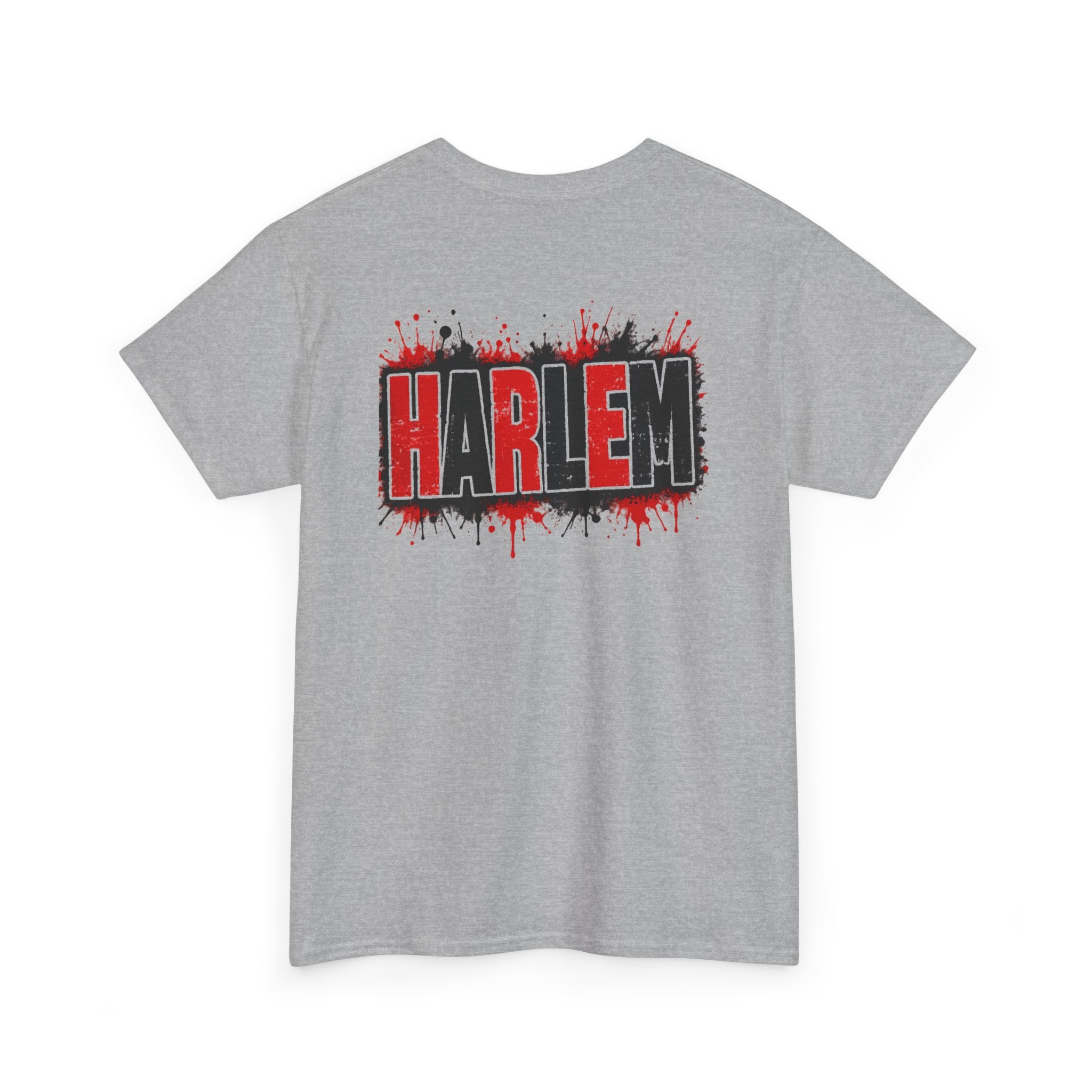 Harlem Graffiti T-Shirt — Bold Red & Black Urban Streetwear Tee