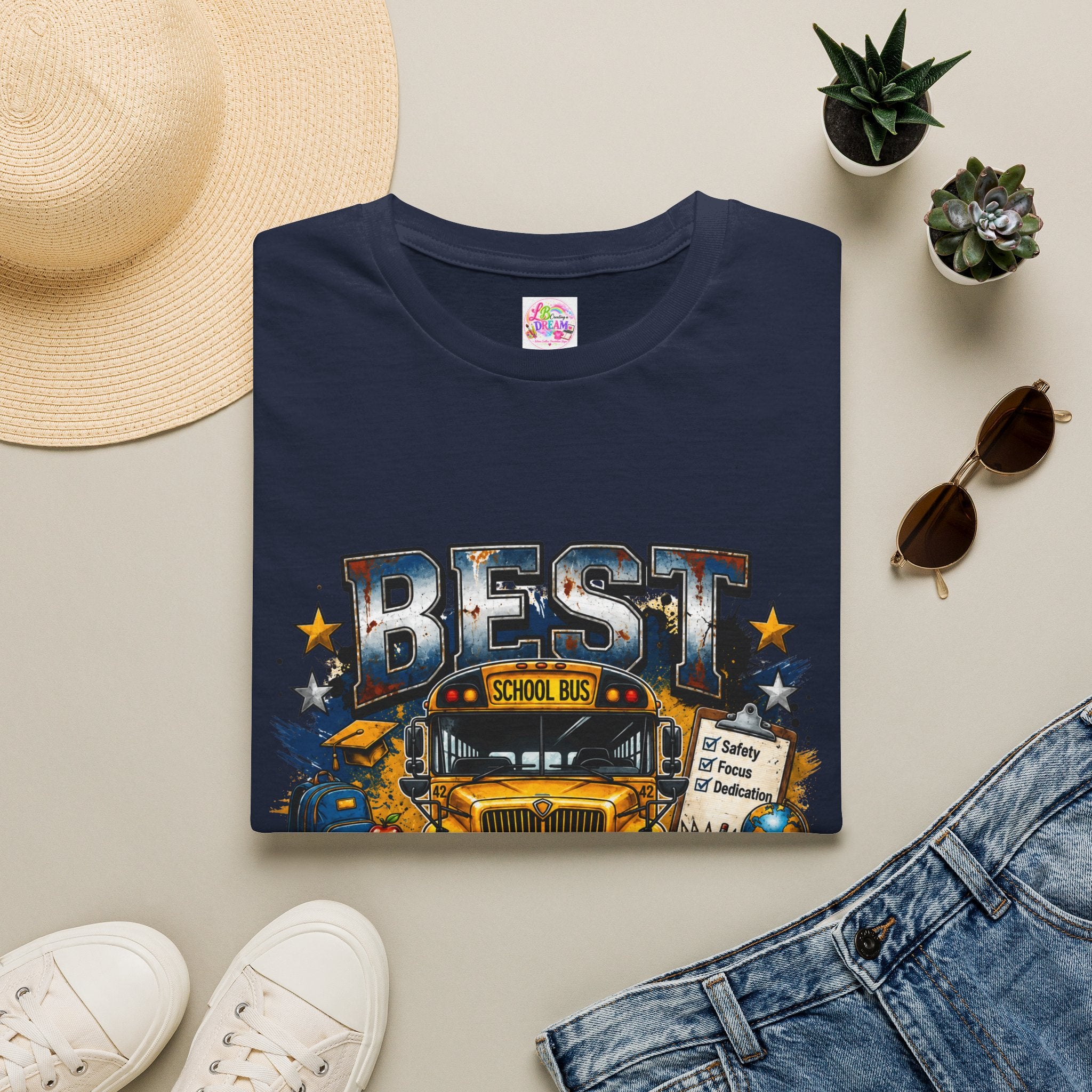 School Bus Driver T-Shirt – "Best Driver Ever" Tribute Tee