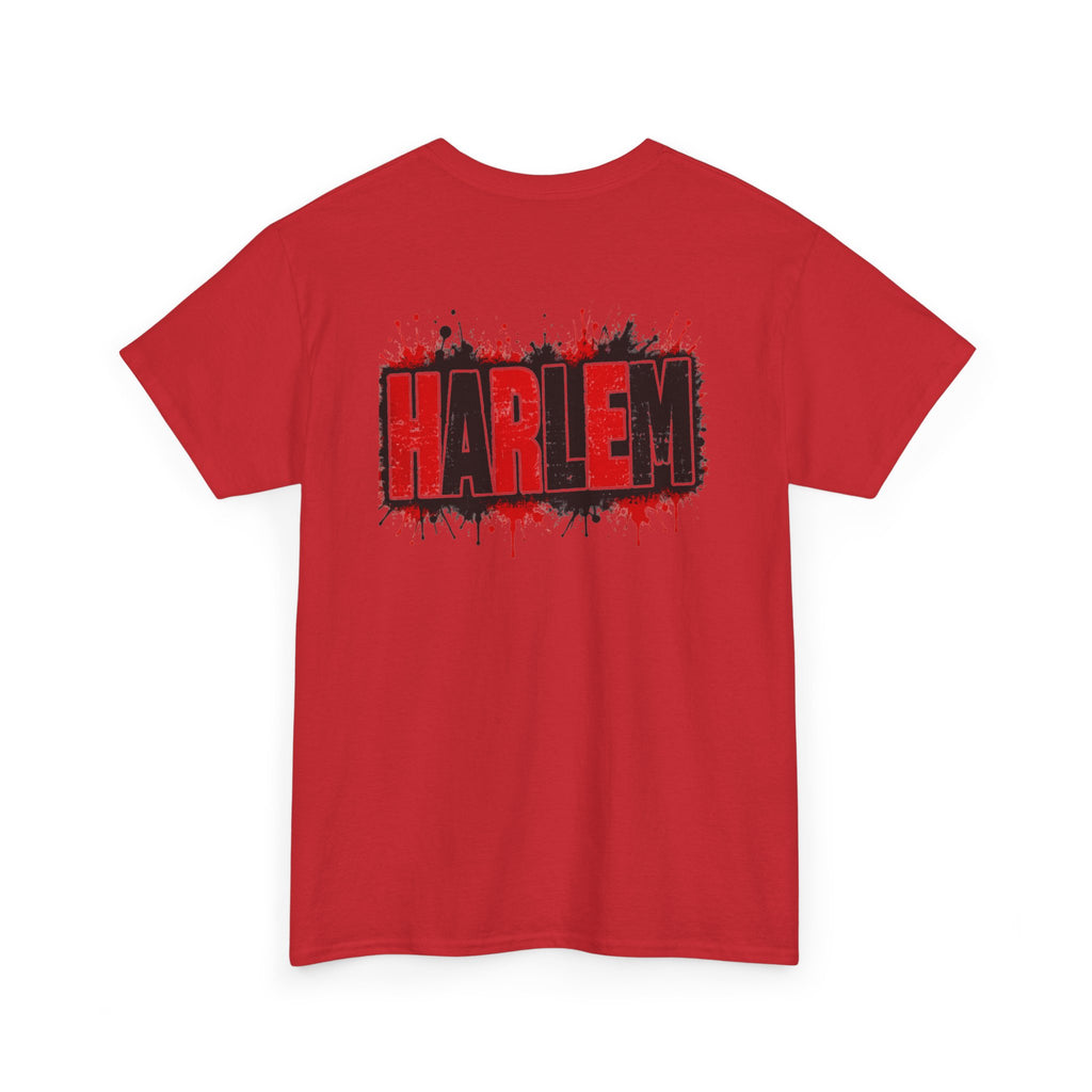 Harlem Graffiti T-Shirt — Bold Red & Black Urban Streetwear Tee
