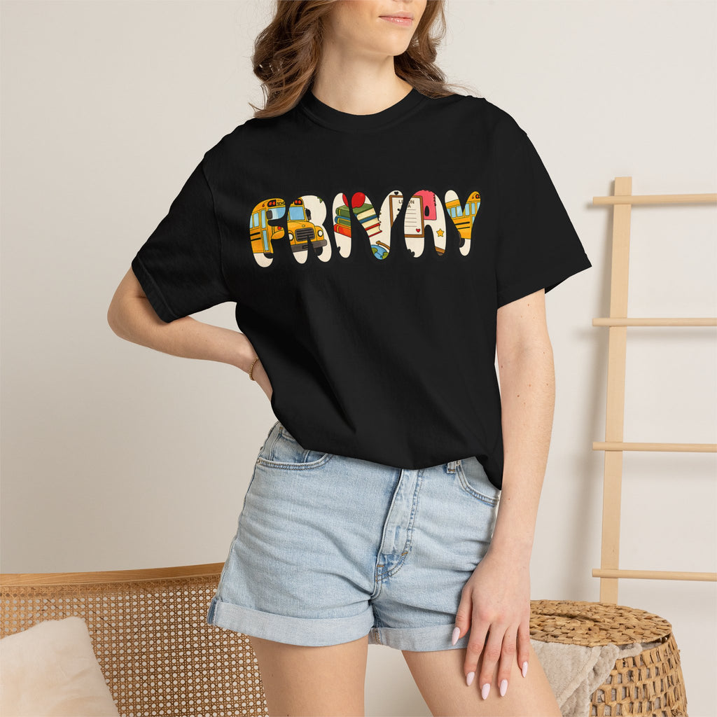 Funny Bubble Letter T-Shirt — Colorful Retro Graphic Tee