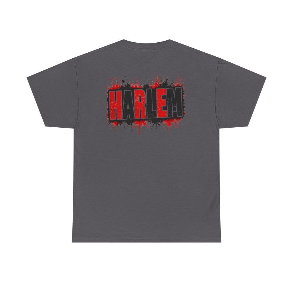 Harlem Graffiti T-Shirt — Bold Red & Black Urban Streetwear Tee