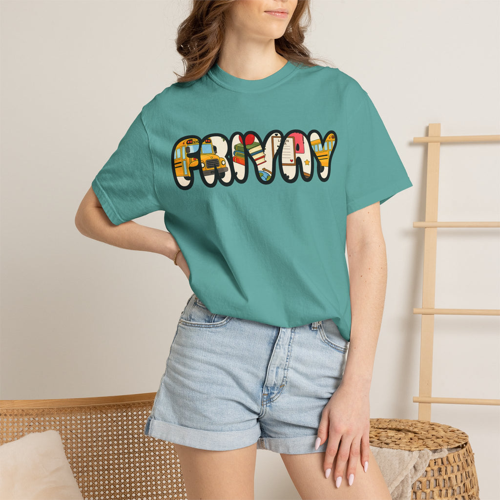 Funny Bubble Letter T-Shirt — Colorful Retro Graphic Tee