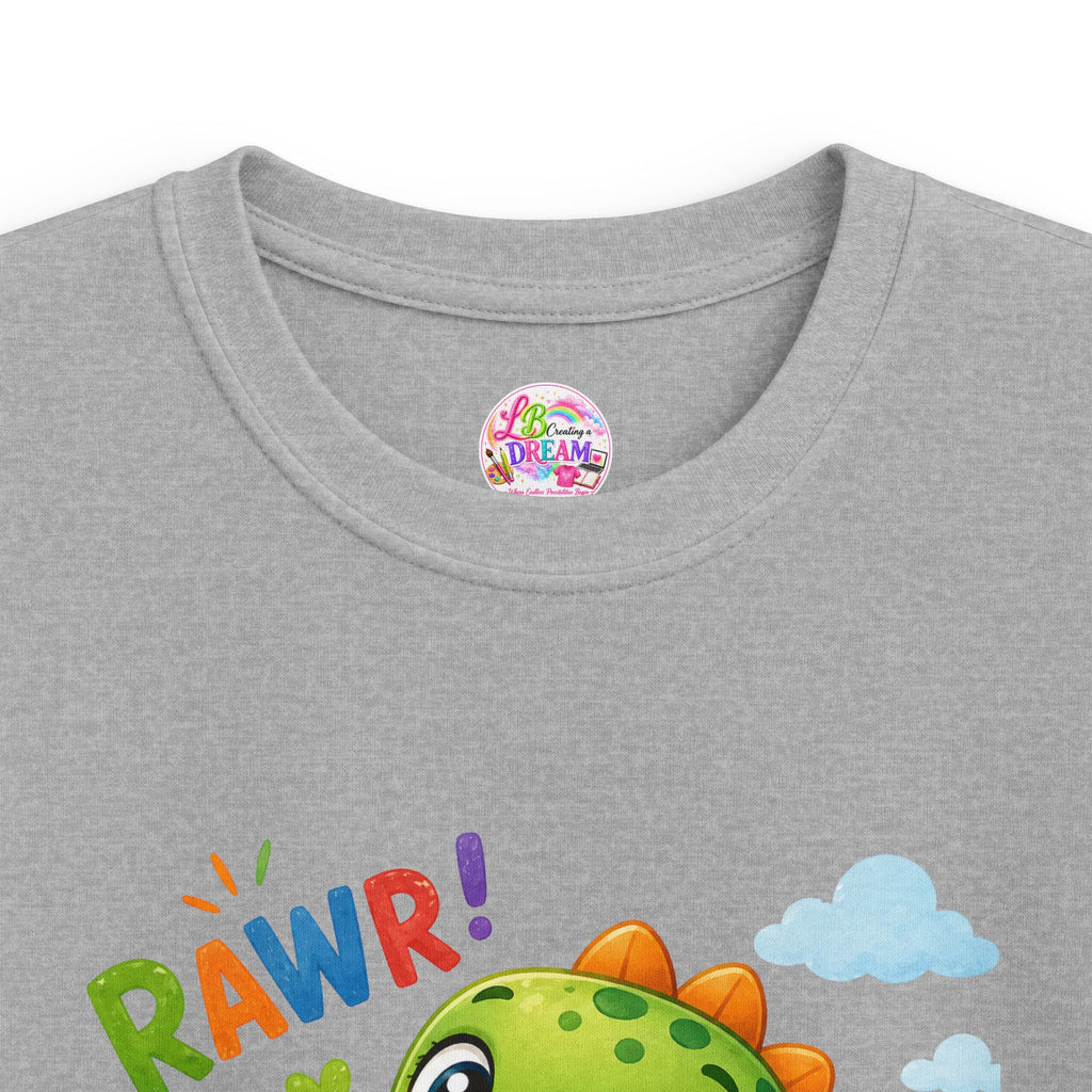 Kids Dinosaur Tee — Cute 'RAWR!' Cartoon Dino Shirt for Toddlers & Preschoolers