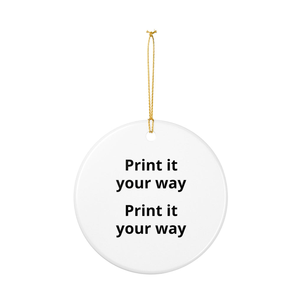 Jesus Candy Cane Ceramic Ornament – Religious Christmas Tree Decoration