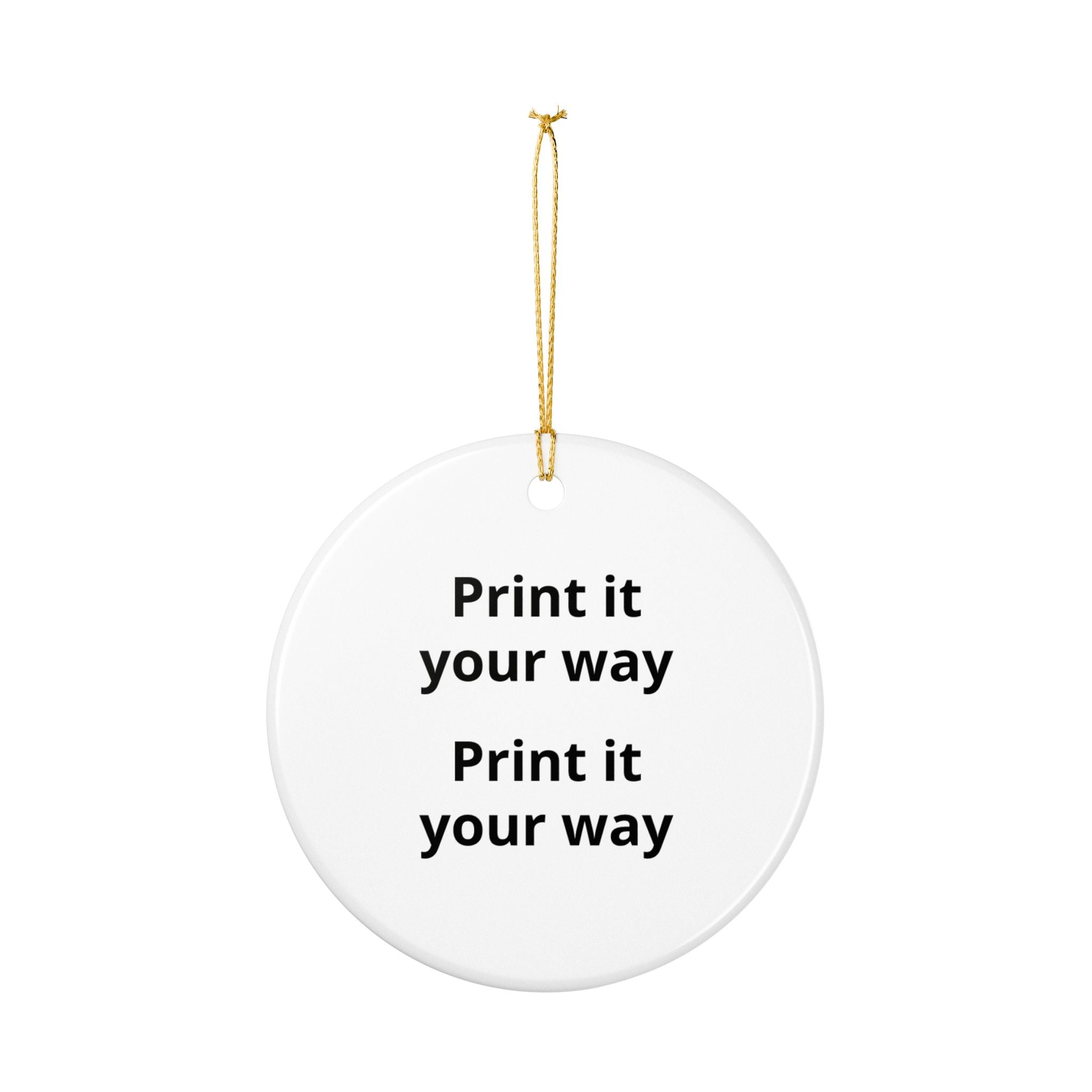 Jesus Candy Cane Ceramic Ornament – Religious Christmas Tree Decoration