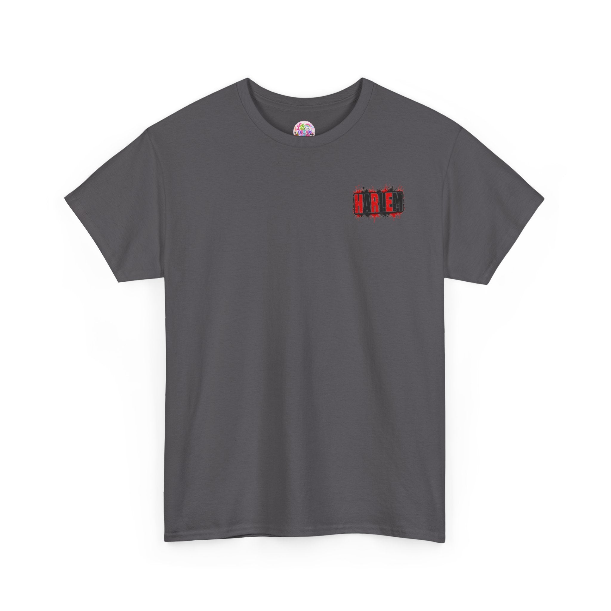 Harlem Graffiti T-Shirt — Bold Red & Black Urban Streetwear Tee