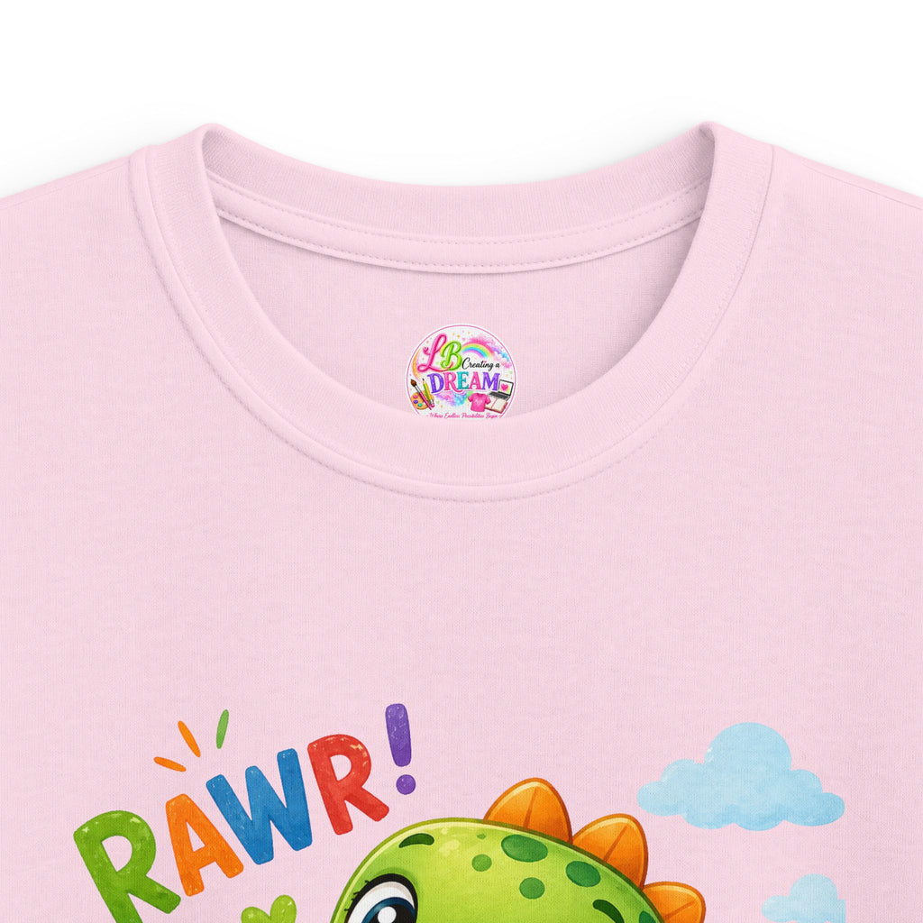 Kids Dinosaur Tee — Cute 'RAWR!' Cartoon Dino Shirt for Toddlers & Preschoolers