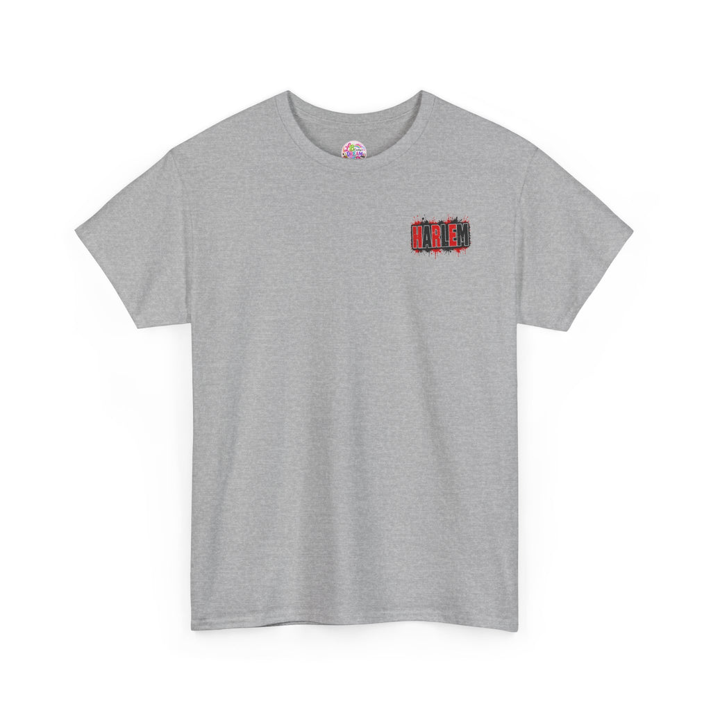 Harlem Graffiti T-Shirt — Bold Red & Black Urban Streetwear Tee
