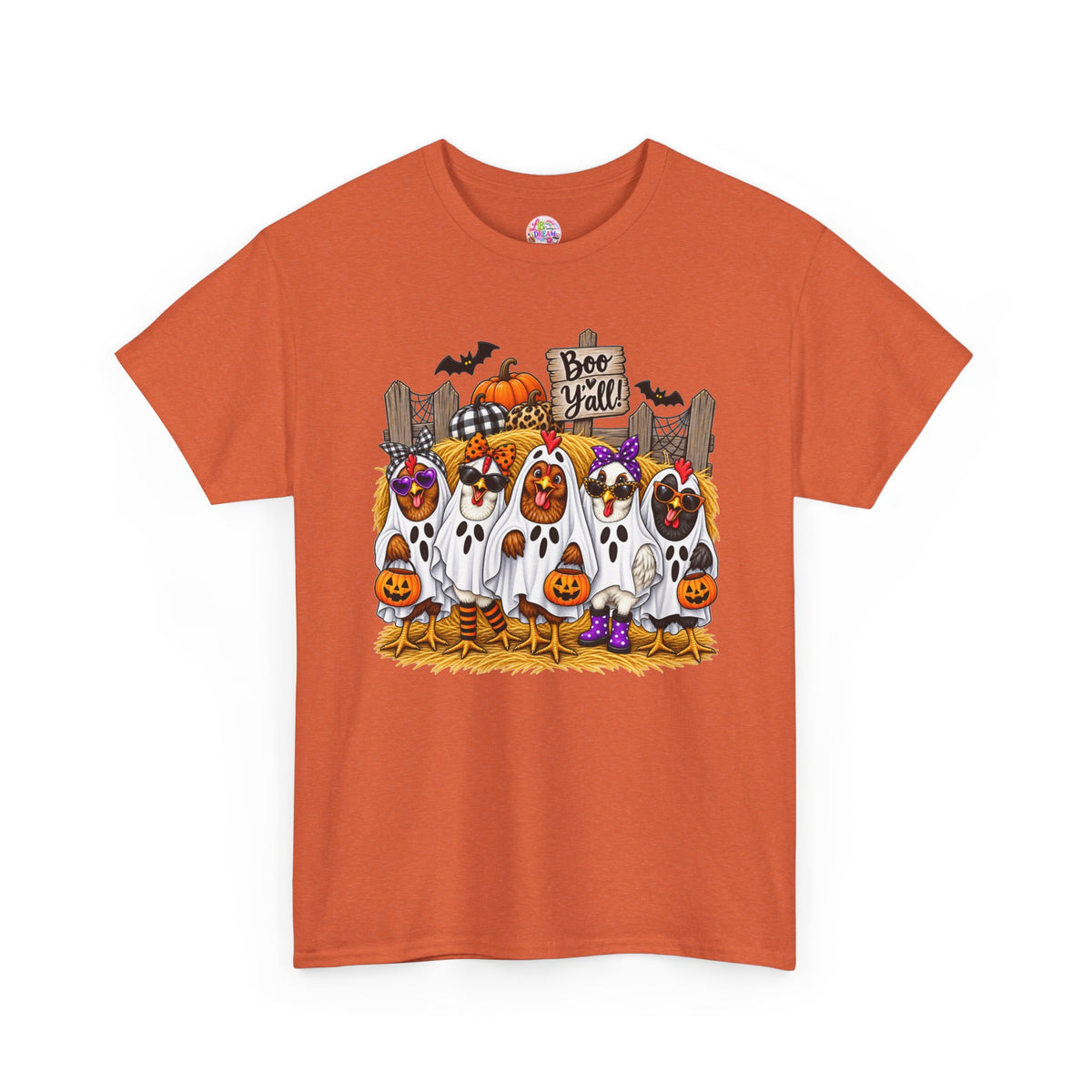 Halloween Ghosts and Pumpkins T-Shirt – Cute 'Bee-Yall' Fall Costume Tee