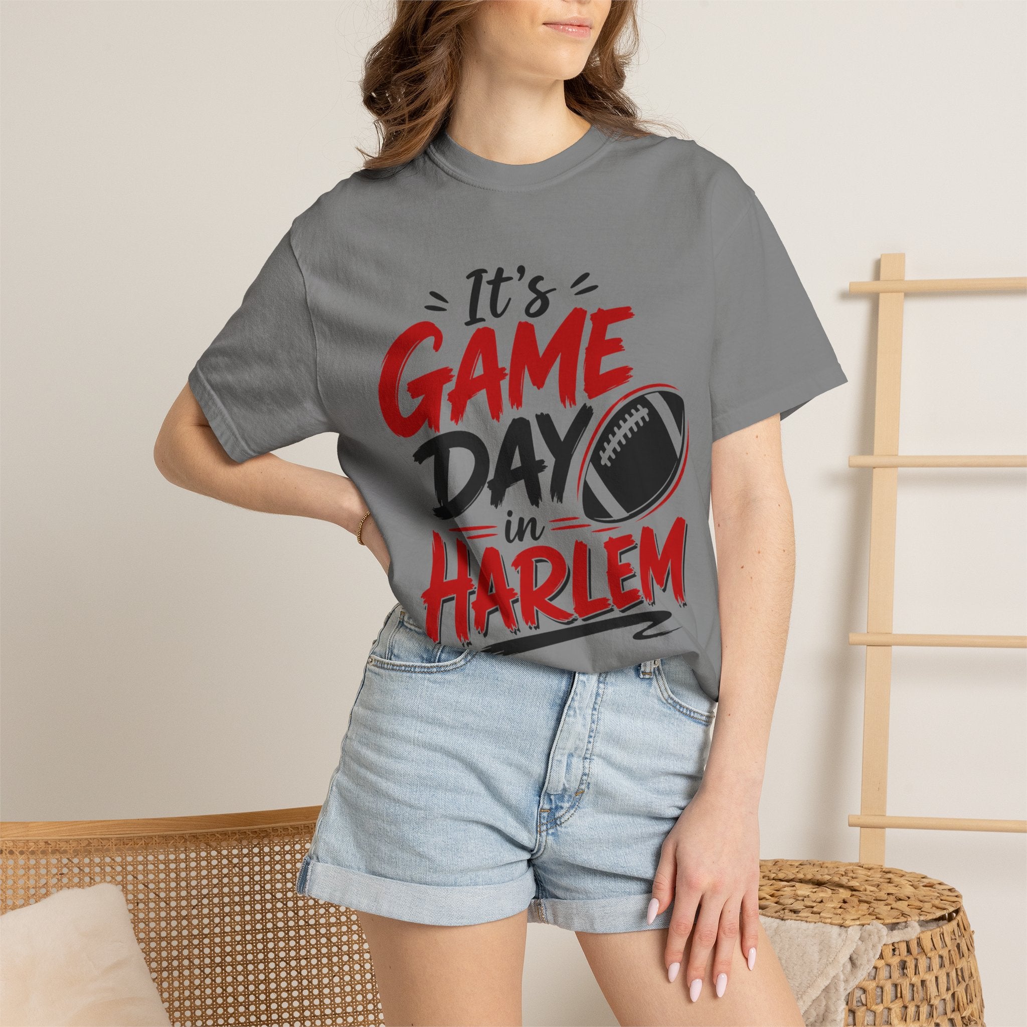 It's Game Day in Harlem T-Shirt — Football Fan Tee