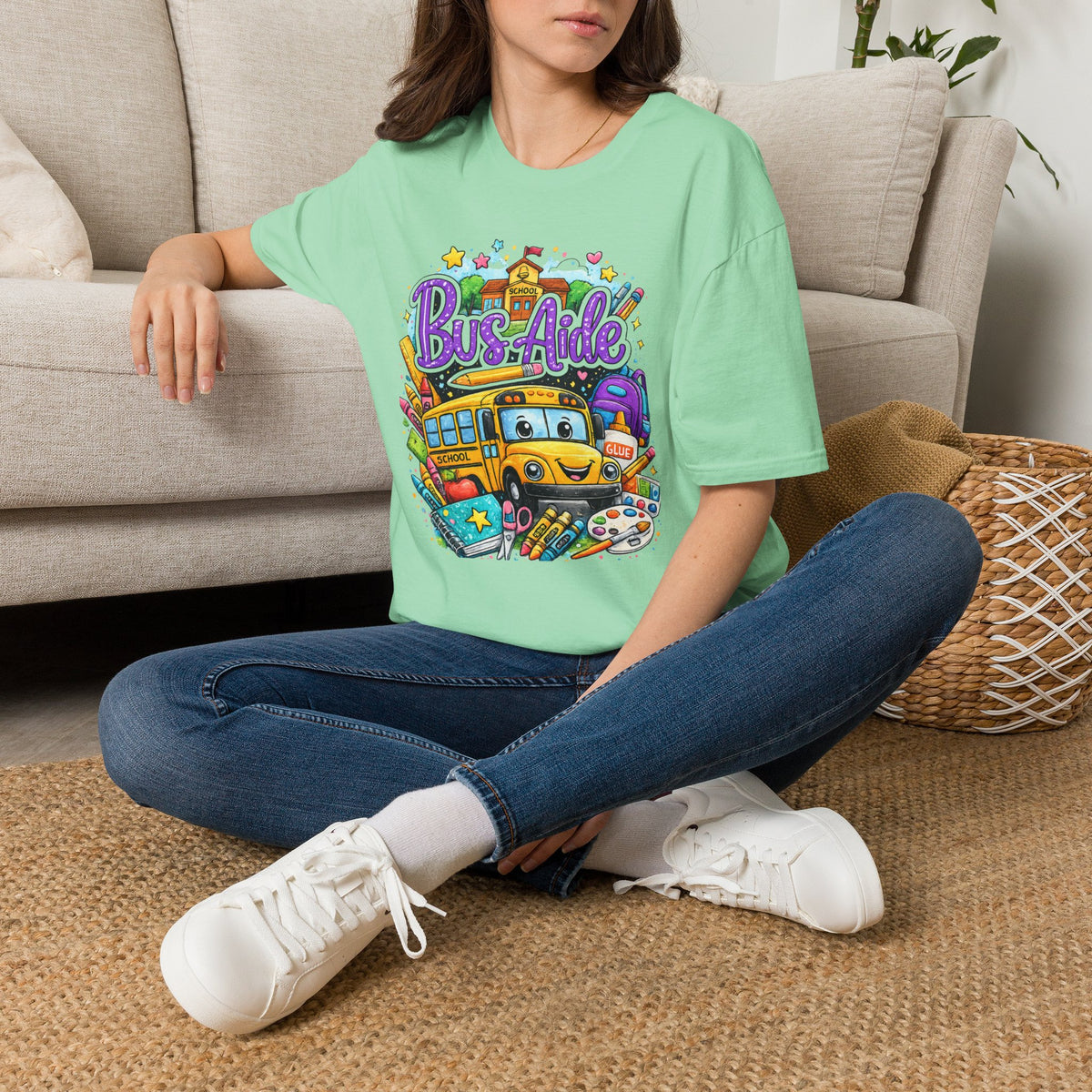 Bus Aide Shirt – Everyday Hero School Bus Aide T-Shirt | Back to School Gift