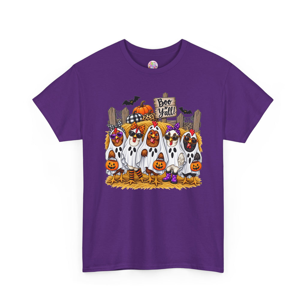 Halloween Ghosts and Pumpkins T-Shirt – Cute 'Bee-Yall' Fall Costume Tee