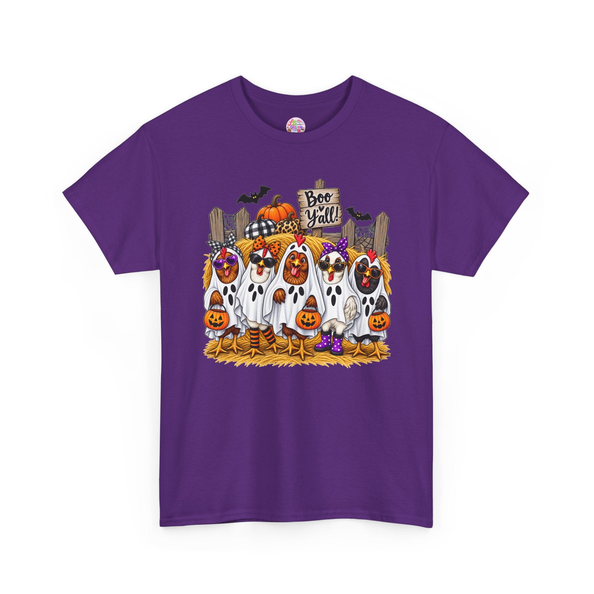 Halloween Ghosts and Pumpkins T-Shirt – Cute 'Bee-Yall' Fall Costume Tee