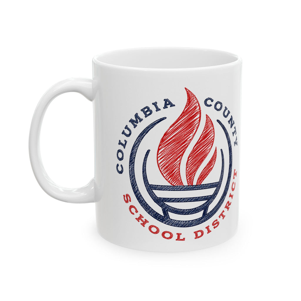 Columbia County School District Logo Mug — Ceramic Coffee Cup (11oz, 15oz)