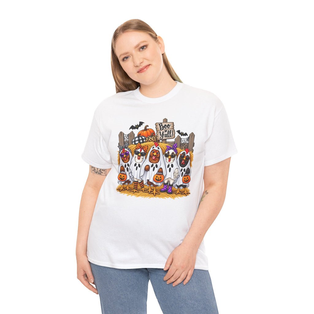 Halloween Ghosts and Pumpkins T-Shirt – Cute 'Bee-Yall' Fall Costume Tee