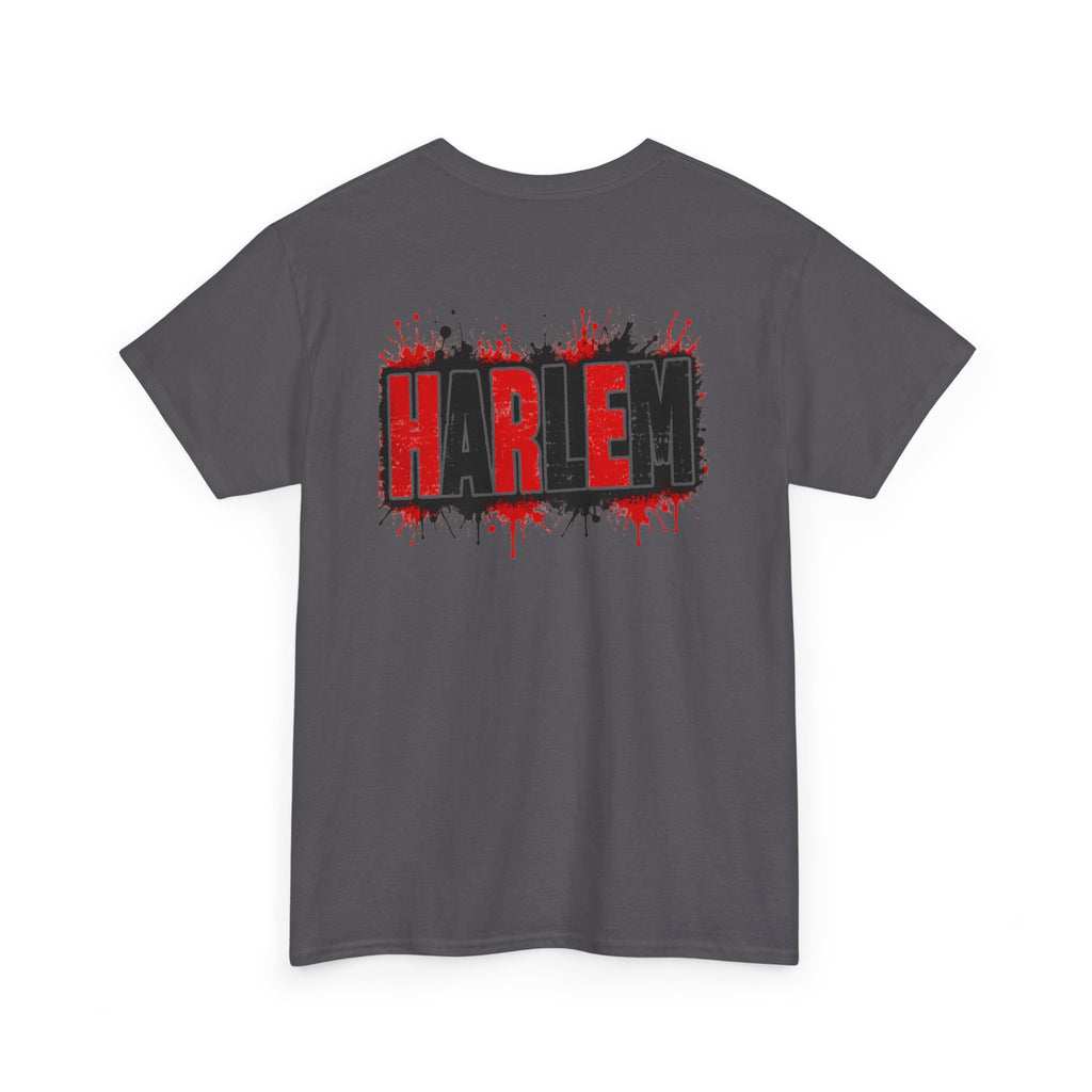 Harlem Graffiti T-Shirt — Bold Red & Black Urban Streetwear Tee