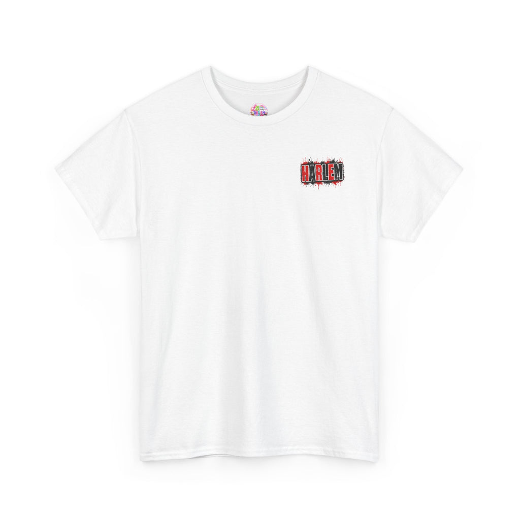 Harlem Graffiti T-Shirt — Bold Red & Black Urban Streetwear Tee