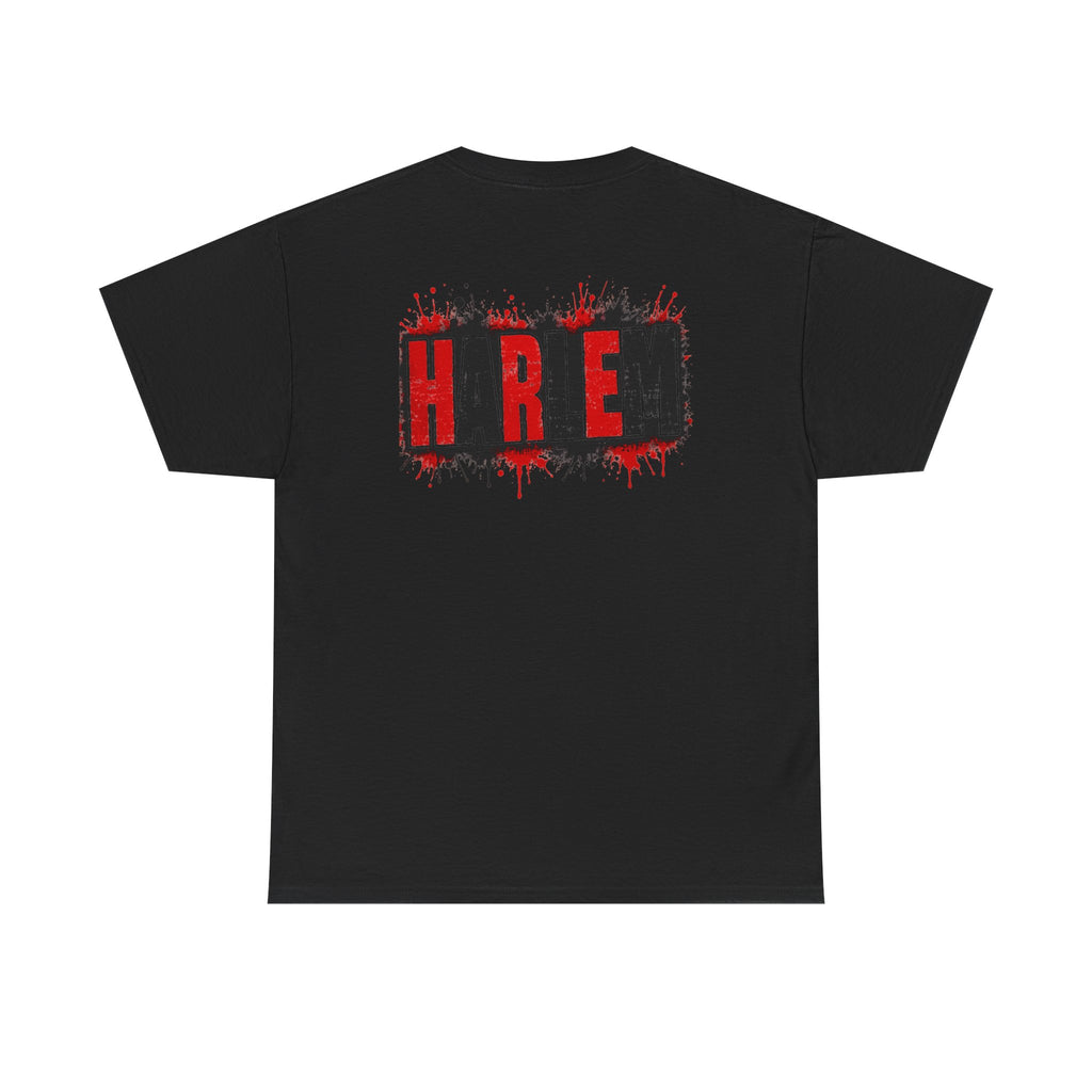 Harlem Graffiti T-Shirt — Bold Red & Black Urban Streetwear Tee