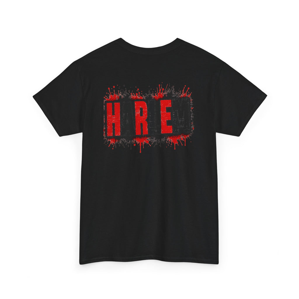 Harlem Graffiti T-Shirt — Bold Red & Black Urban Streetwear Tee