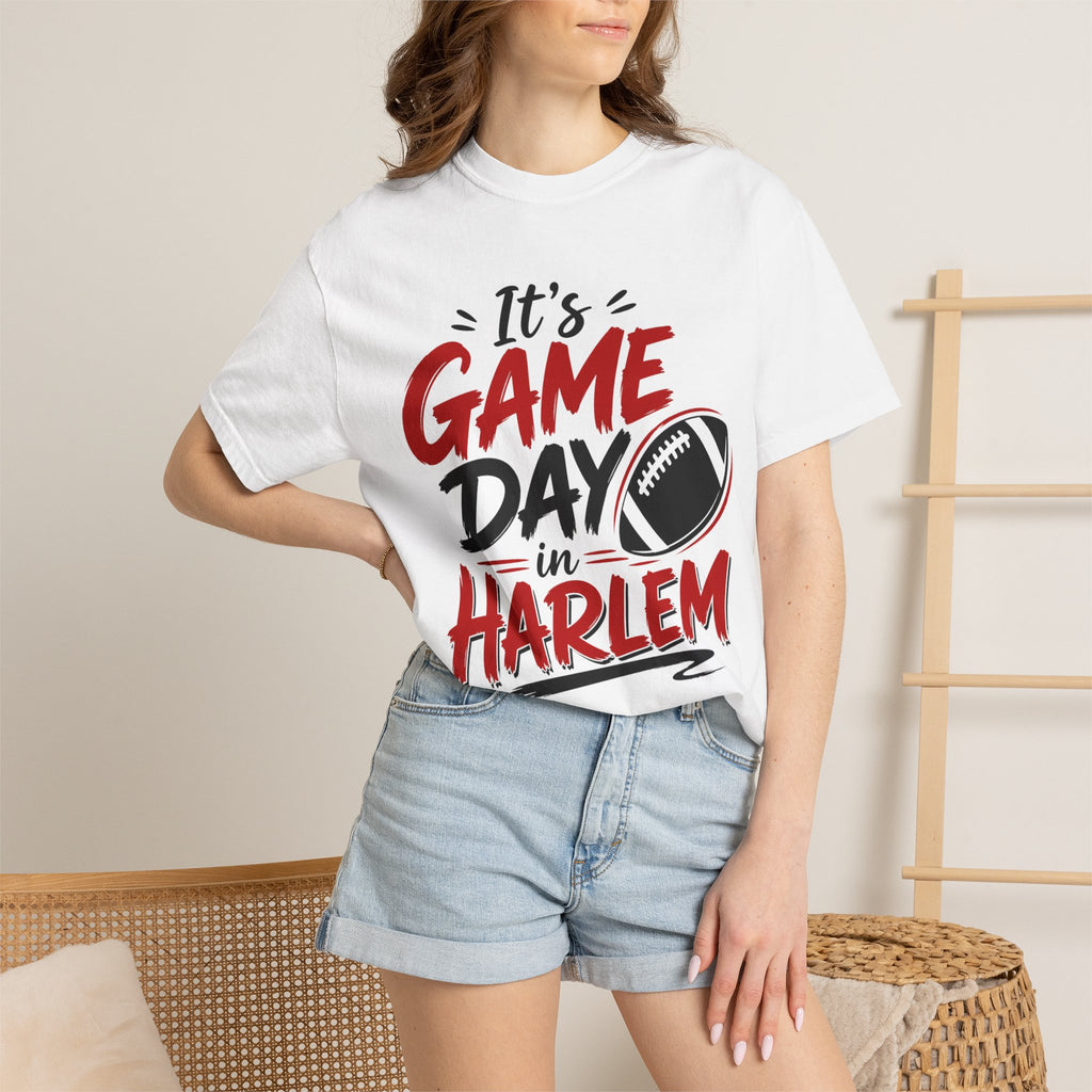 It's Game Day in Harlem T-Shirt — Football Fan Tee