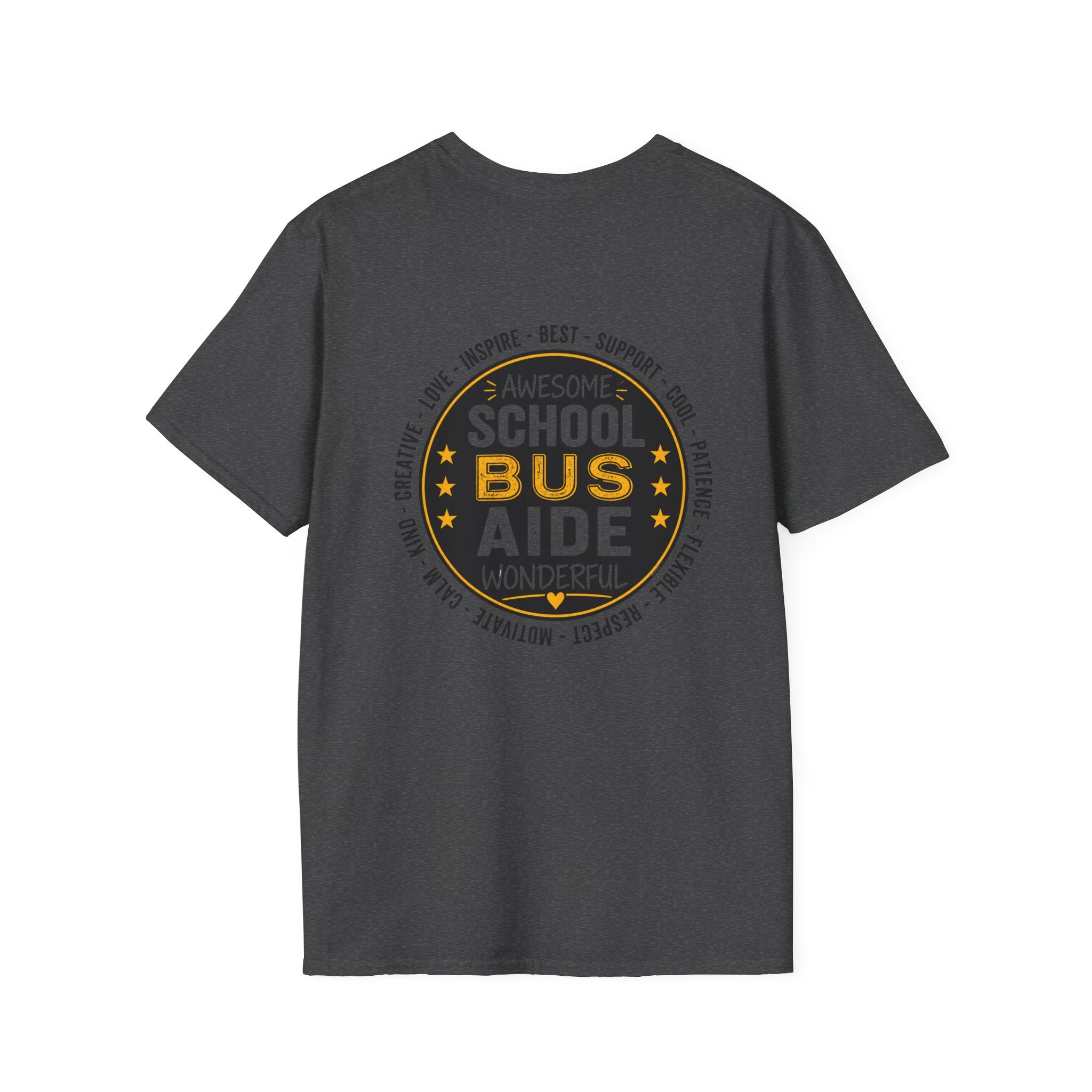 School Bus Aide T-Shirt — "Awesome School Bus" Appreciation Tee for Drivers & Aides