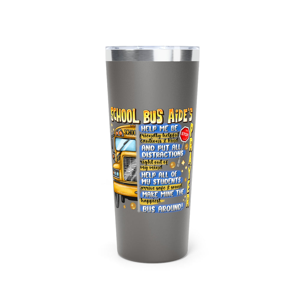School Bus Driver Tumbler — 22oz Insulated Travel Cup with 'Driver's Prayer' Design
