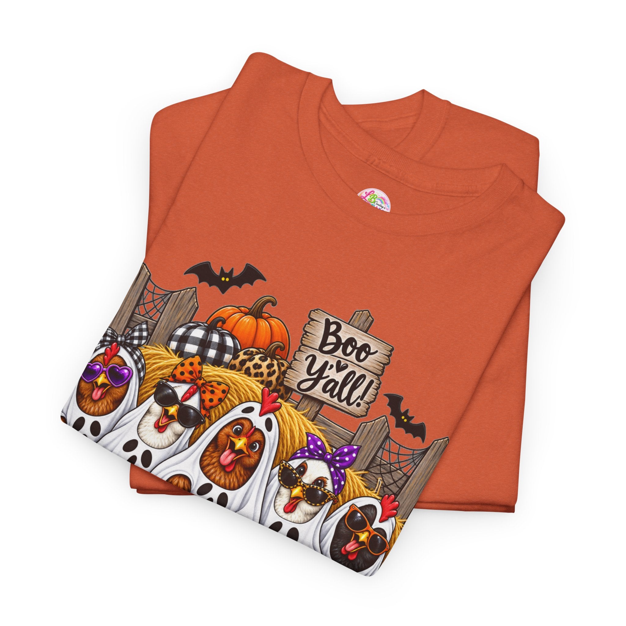 Halloween Ghosts and Pumpkins T-Shirt – Cute 'Bee-Yall' Fall Costume Tee