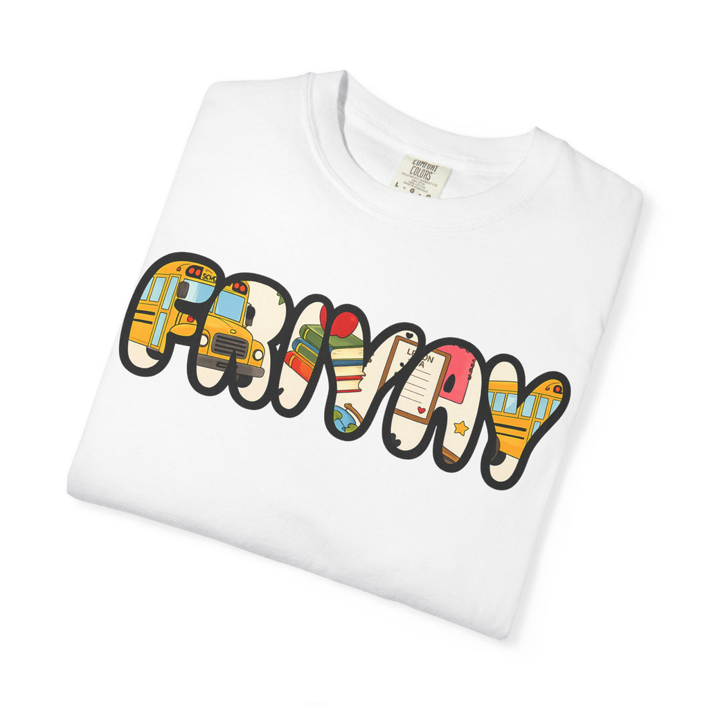 Funny Bubble Letter T-Shirt — Colorful Retro Graphic Tee