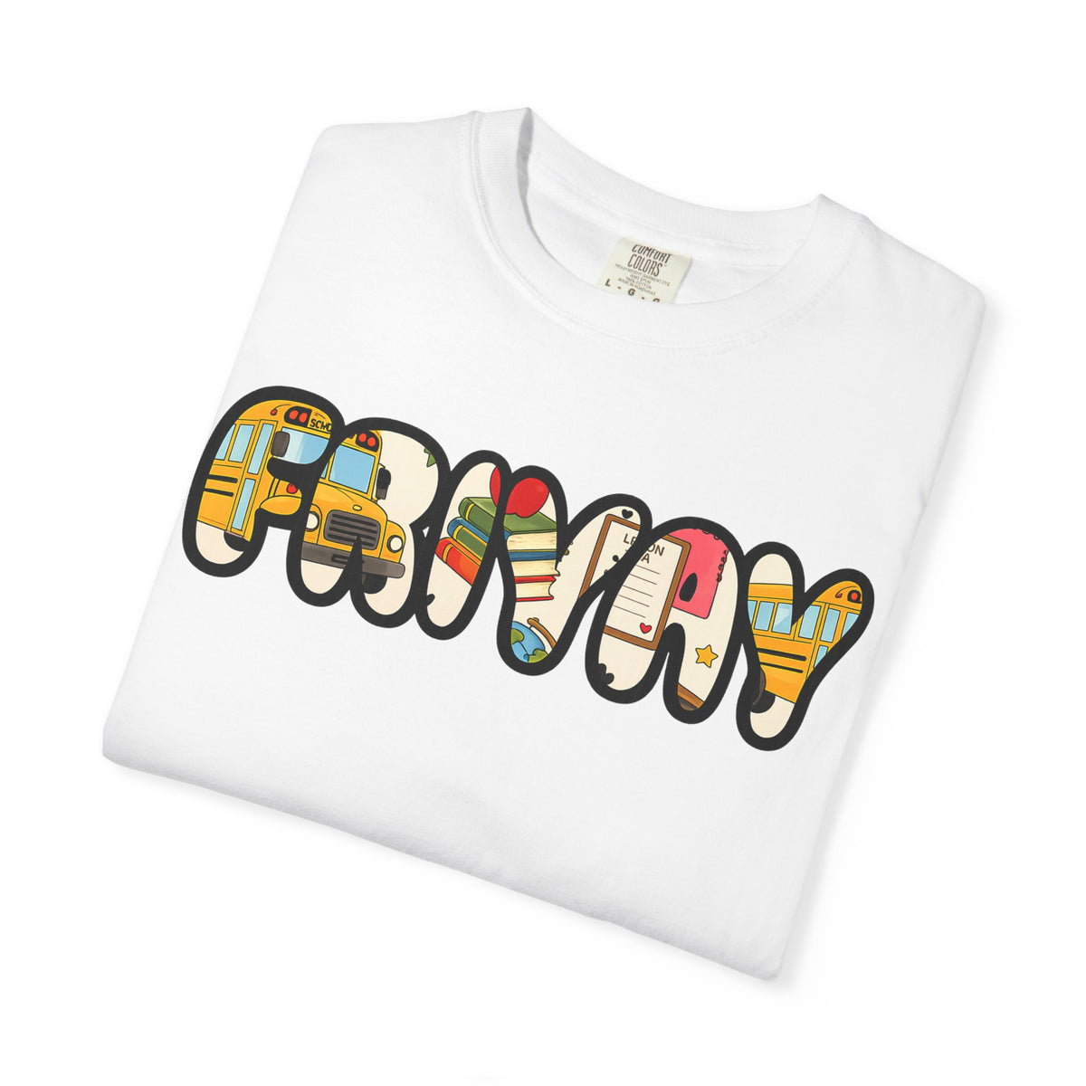 Funny Bubble Letter T-Shirt — Colorful Retro Graphic Tee