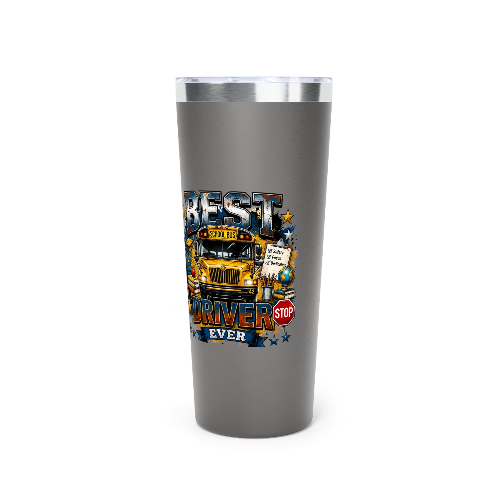 22oz Insulated Tumbler — Bright USA Mechanic Vintage “Best Dad” Design
