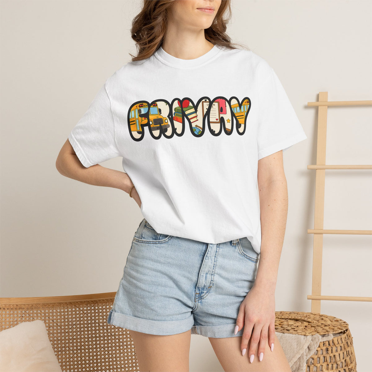 Funny Bubble Letter T-Shirt — Colorful Retro Graphic Tee