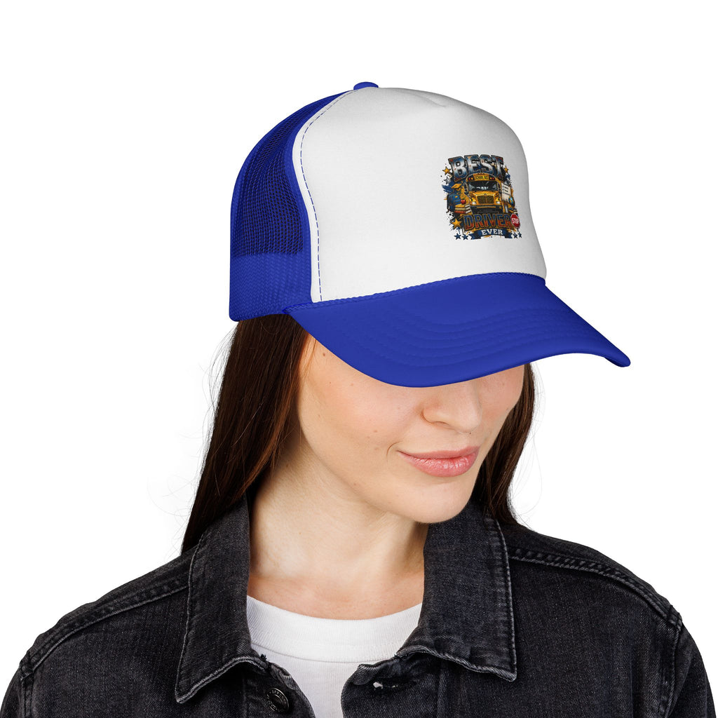Best Truck Driver Ever Trucker Cap – Vintage School Bus Dad Hat