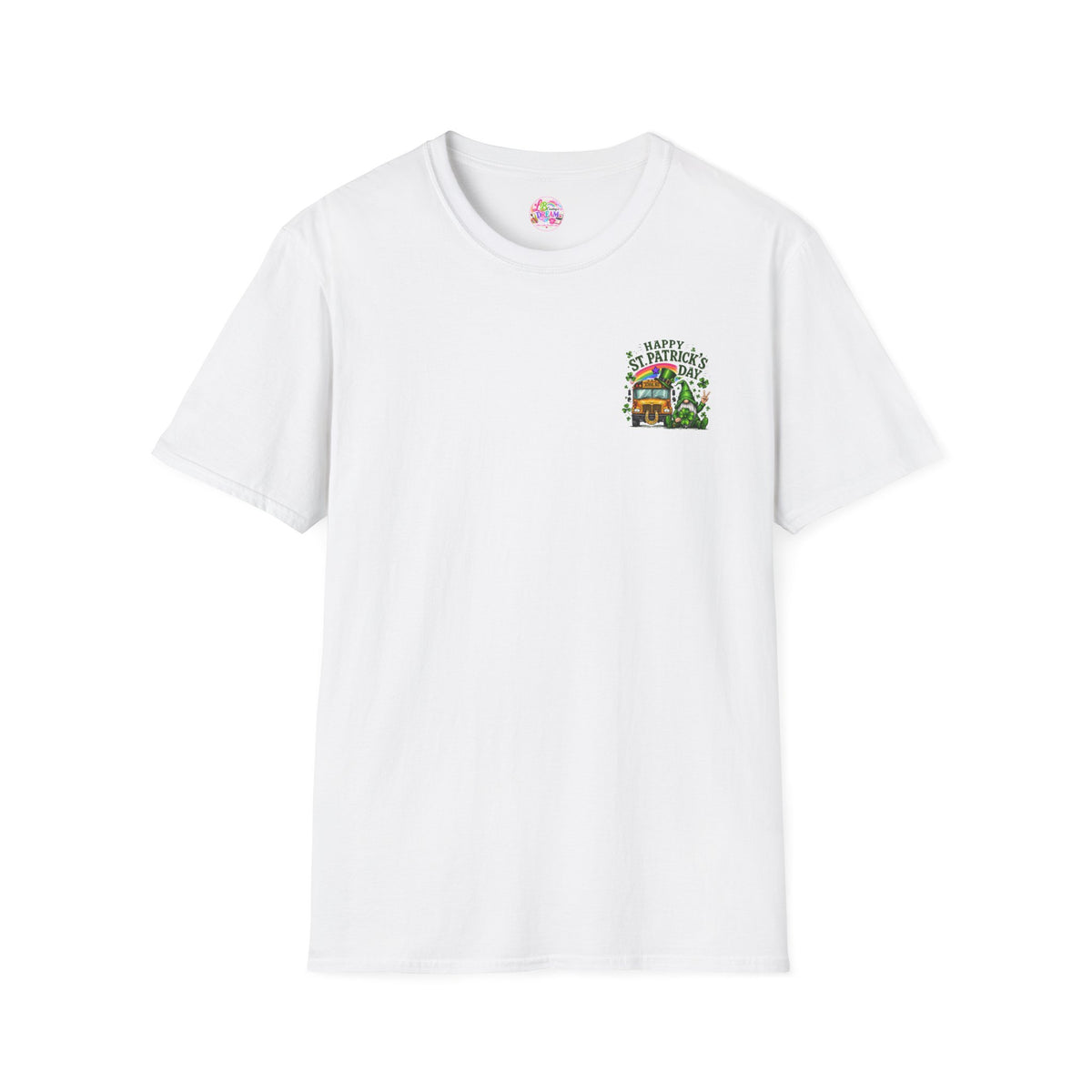 St. Patrick's Day T-Shirt - 'Happy St. Patrick's Day' Shamrock Truck Pocket Tee