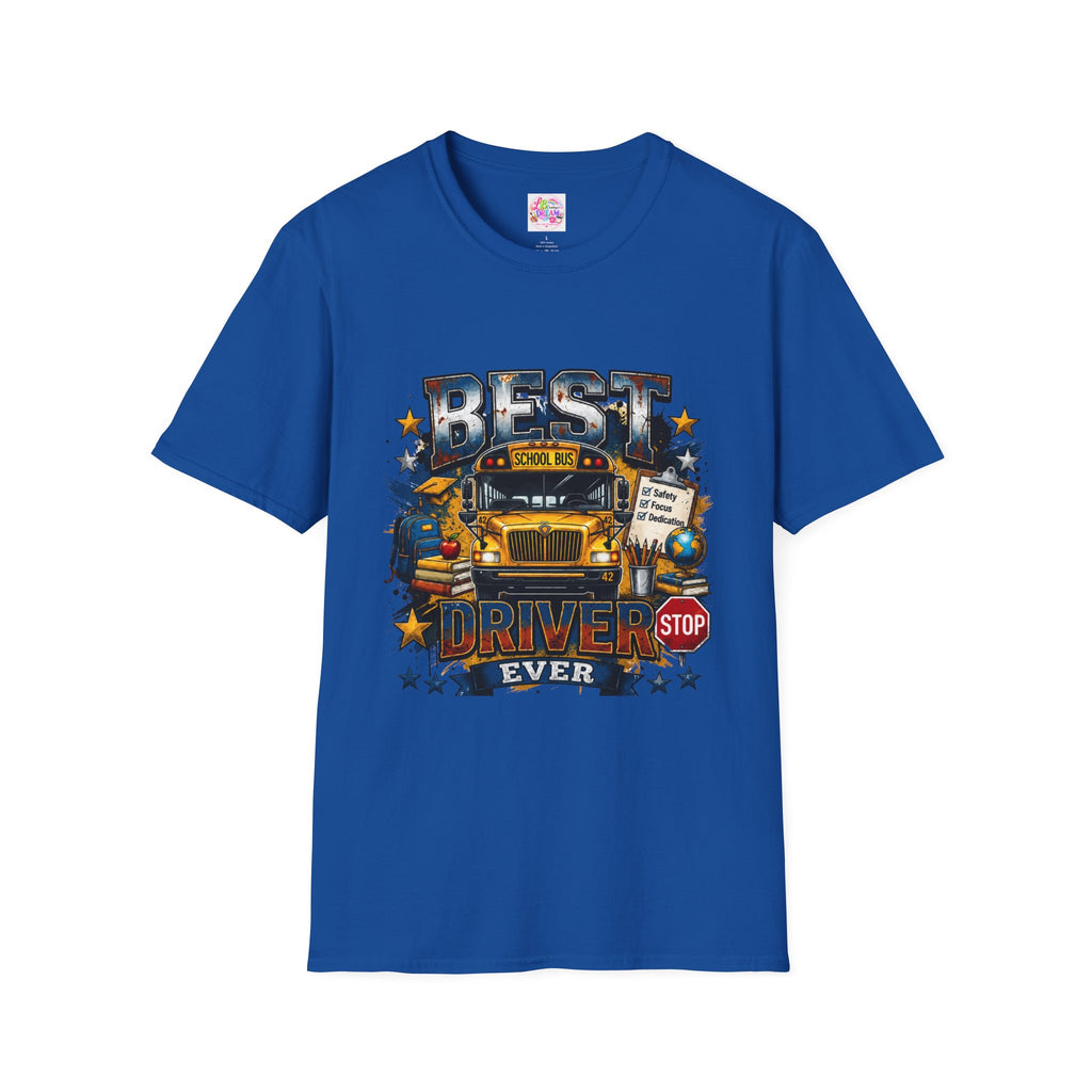 School Bus Driver T-Shirt – "Best Driver Ever" Tribute Tee