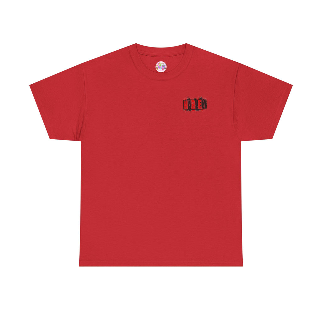 Harlem Graffiti T-Shirt — Bold Red & Black Urban Streetwear Tee