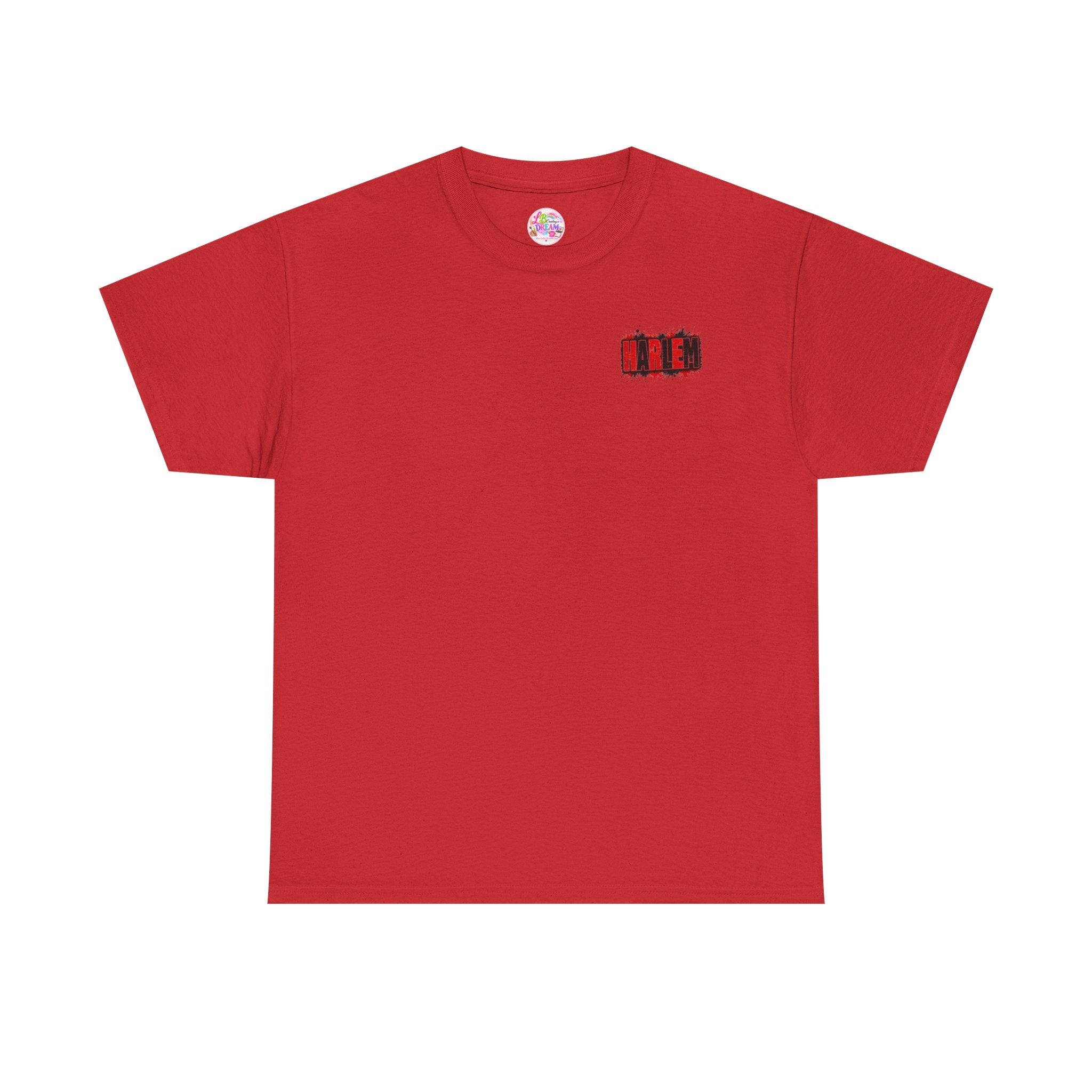 Harlem Graffiti T-Shirt — Bold Red & Black Urban Streetwear Tee