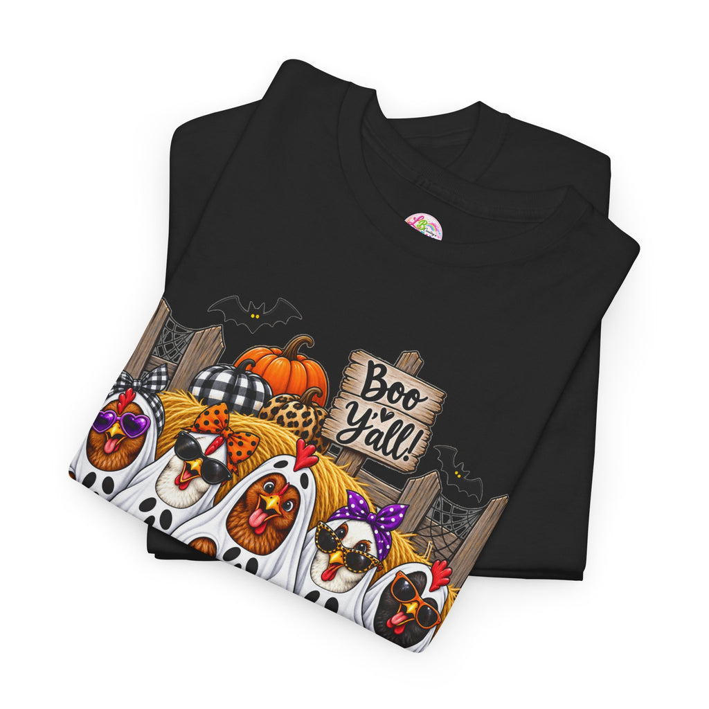 Halloween Ghosts and Pumpkins T-Shirt – Cute 'Bee-Yall' Fall Costume Tee