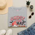 Ghost Pink Hat T-Shirt — Cute Halloween Ghost Pumpkin Design
