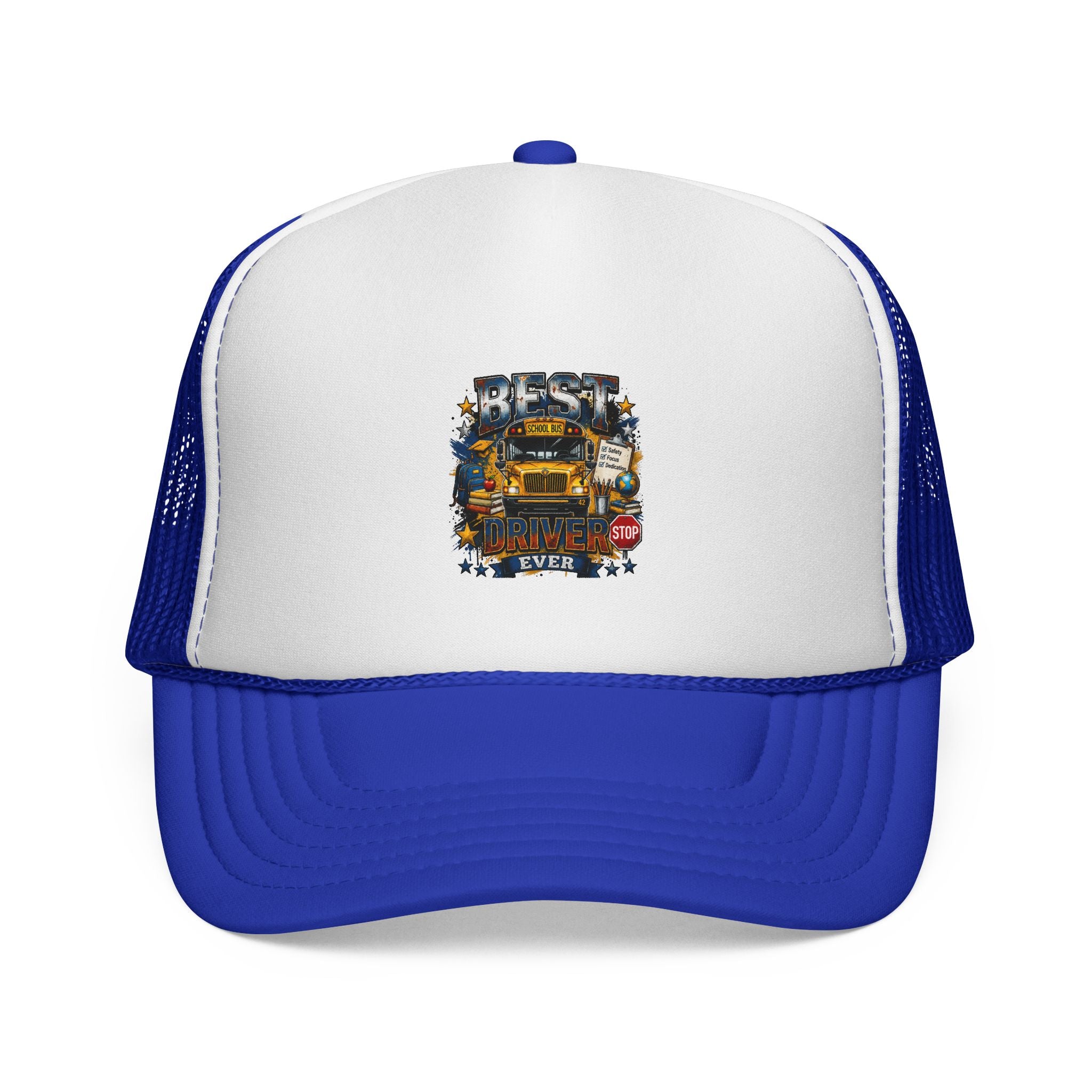 Best Truck Driver Ever Trucker Cap – Vintage School Bus Dad Hat