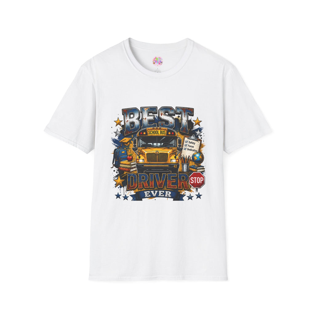 School Bus Driver T-Shirt – "Best Driver Ever" Tribute Tee