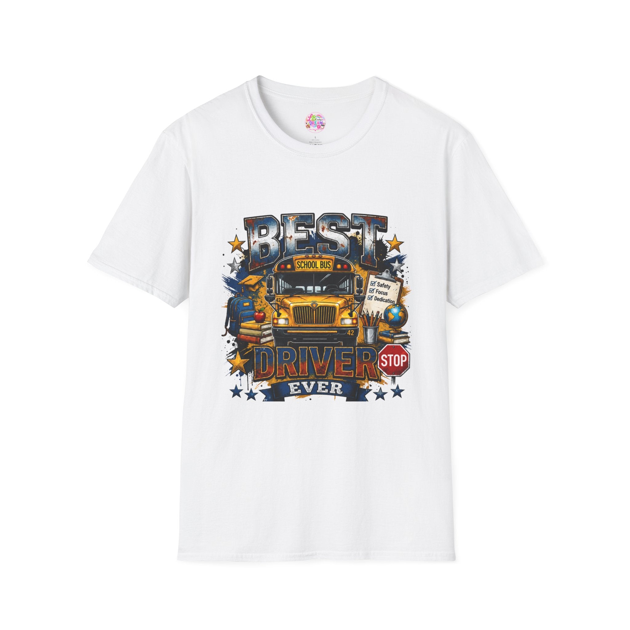 School Bus Driver T-Shirt – "Best Driver Ever" Tribute Tee