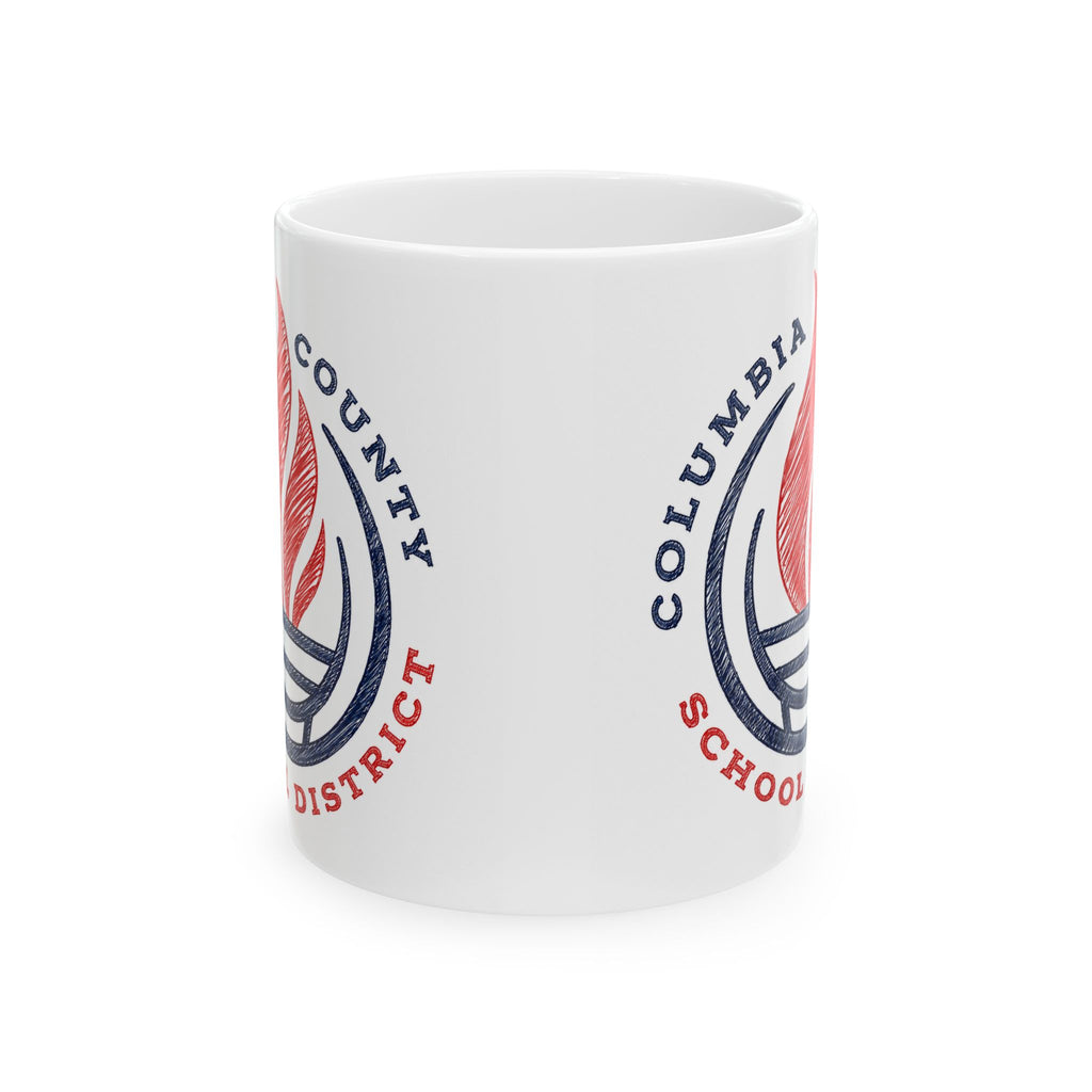 Columbia County School District Logo Mug — Ceramic Coffee Cup (11oz, 15oz)