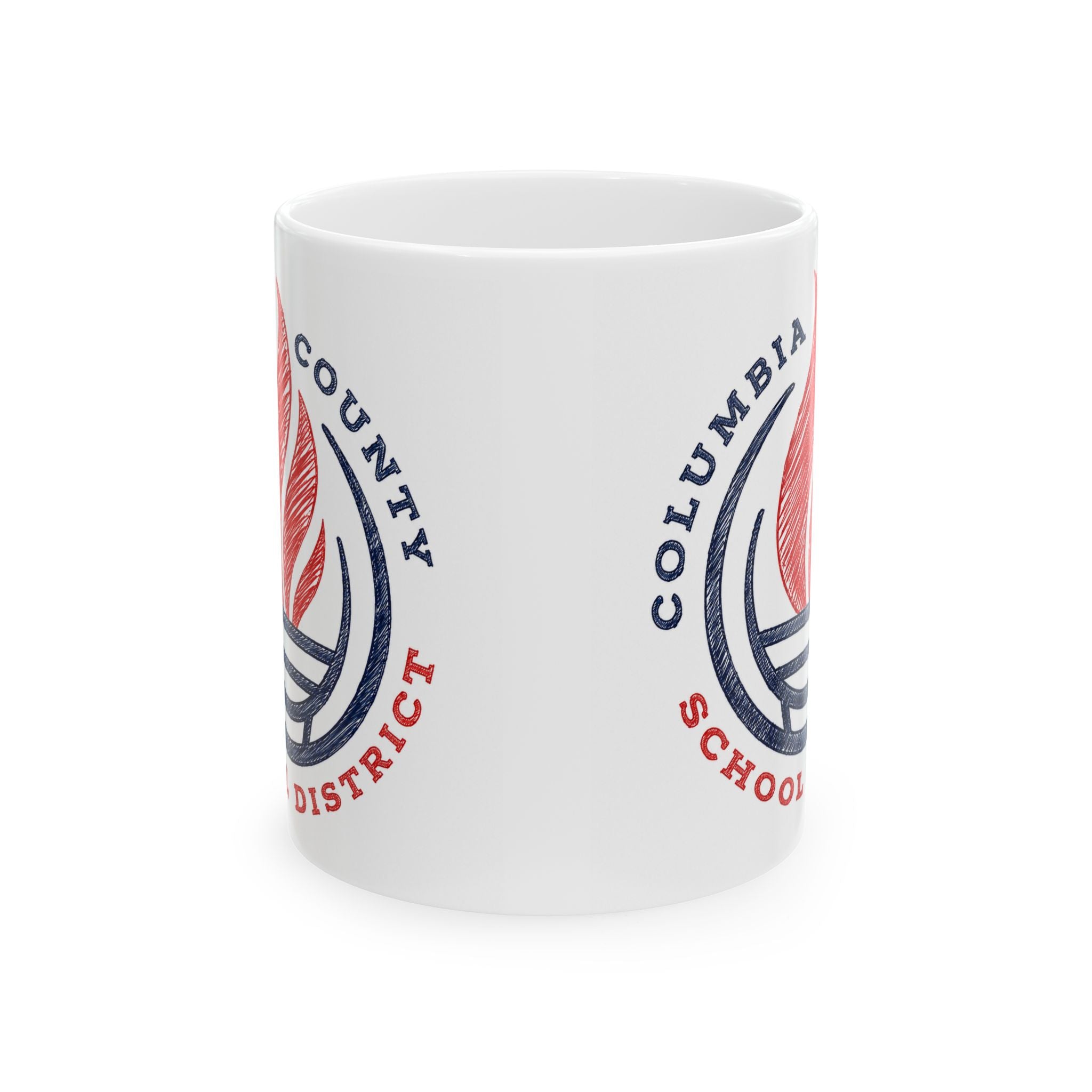 Columbia County School District Logo Mug — Ceramic Coffee Cup (11oz, 15oz)