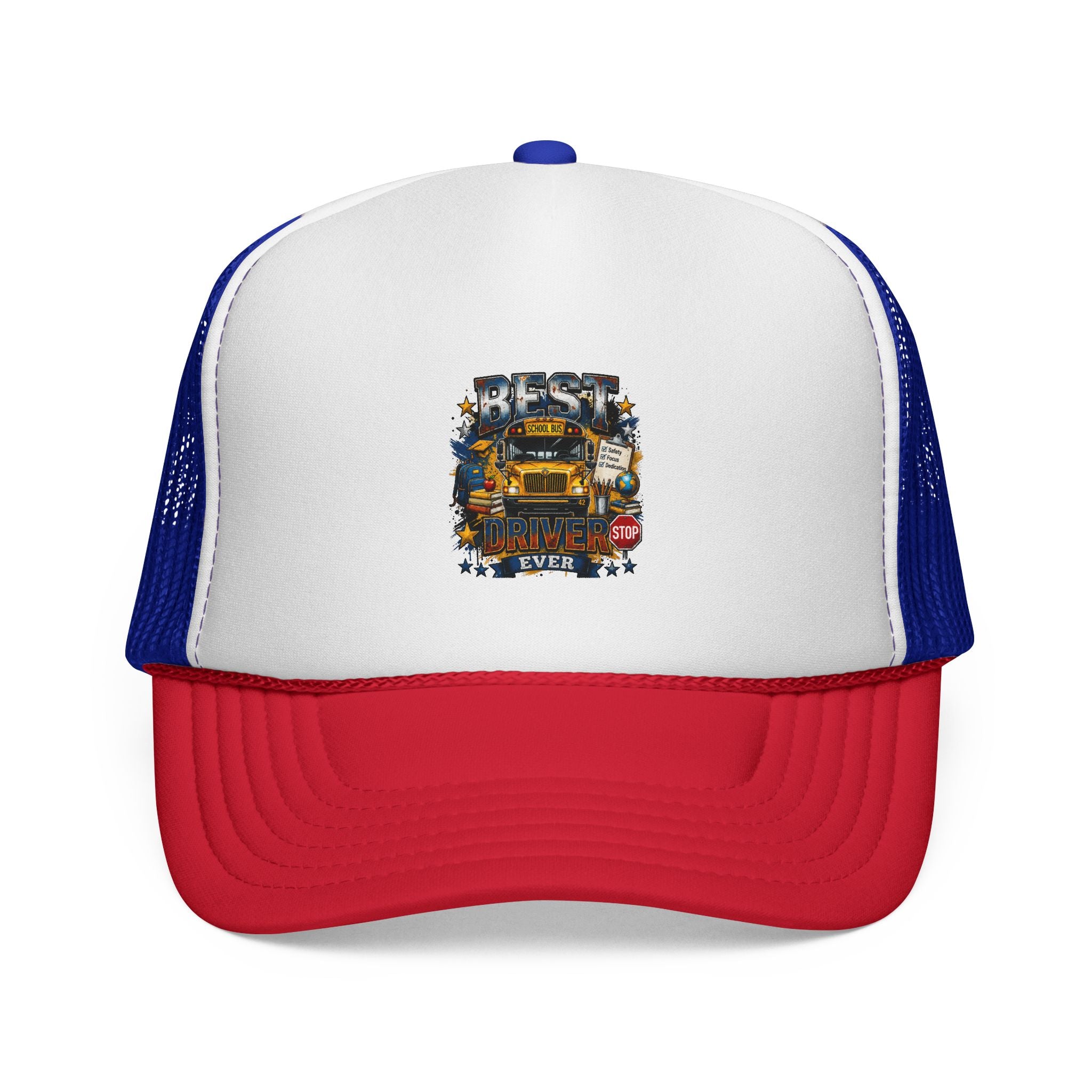 Best Truck Driver Ever Trucker Cap – Vintage School Bus Dad Hat