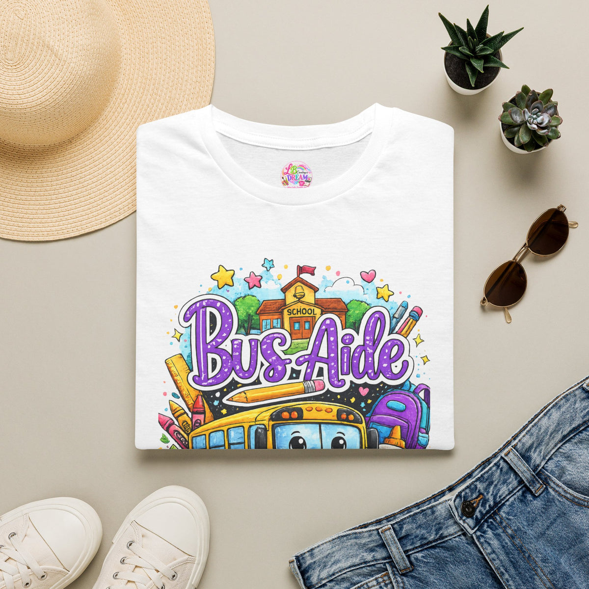 Bus Aide Shirt – Everyday Hero School Bus Aide T-Shirt | Back to School Gift