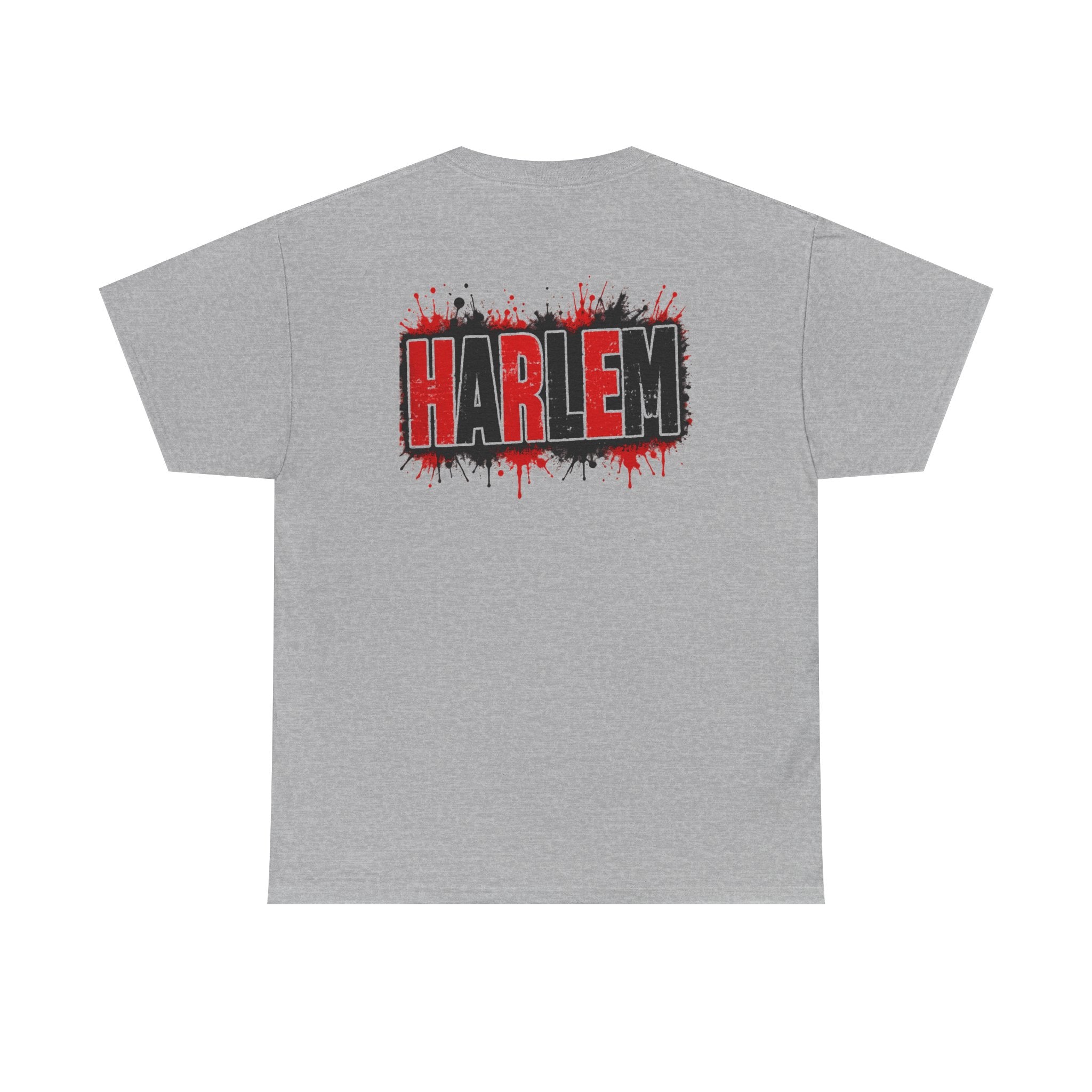 Harlem Graffiti T-Shirt — Bold Red & Black Urban Streetwear Tee