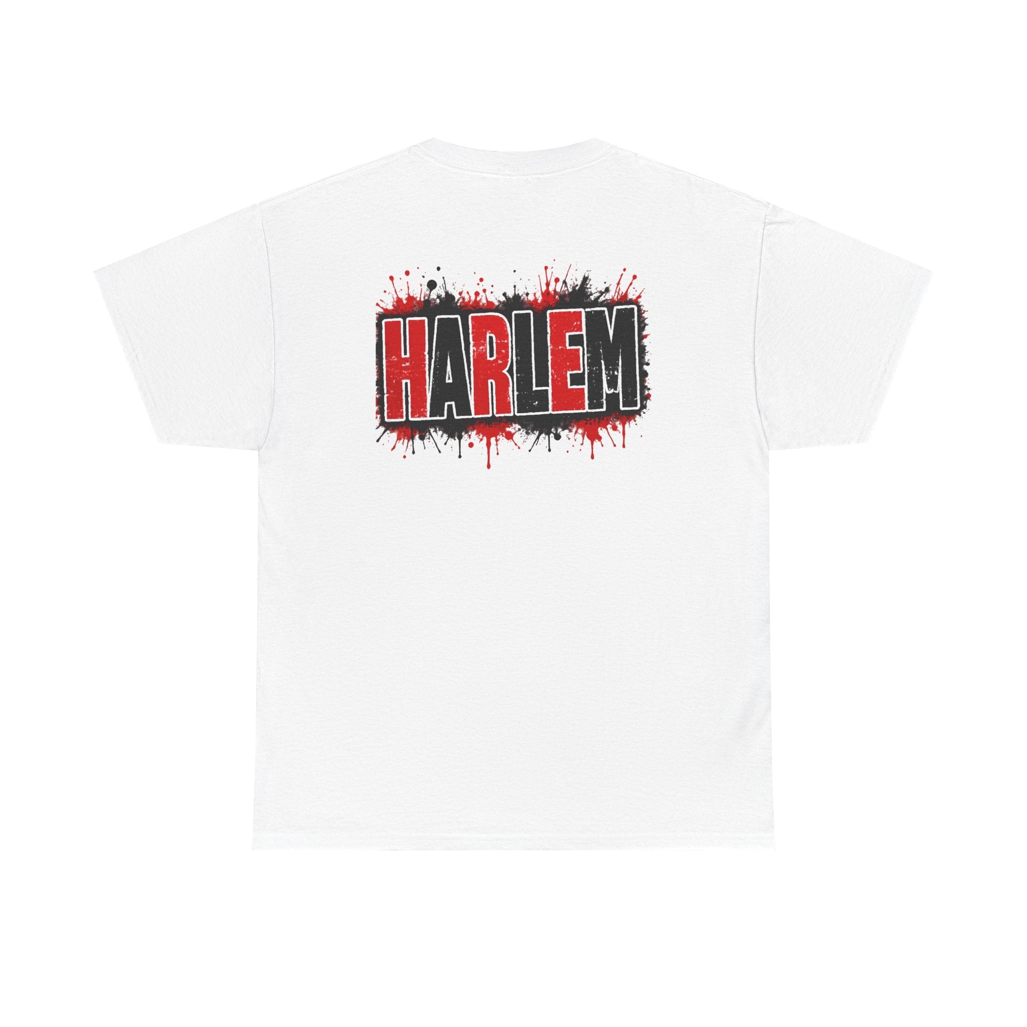 Harlem Graffiti T-Shirt — Bold Red & Black Urban Streetwear Tee