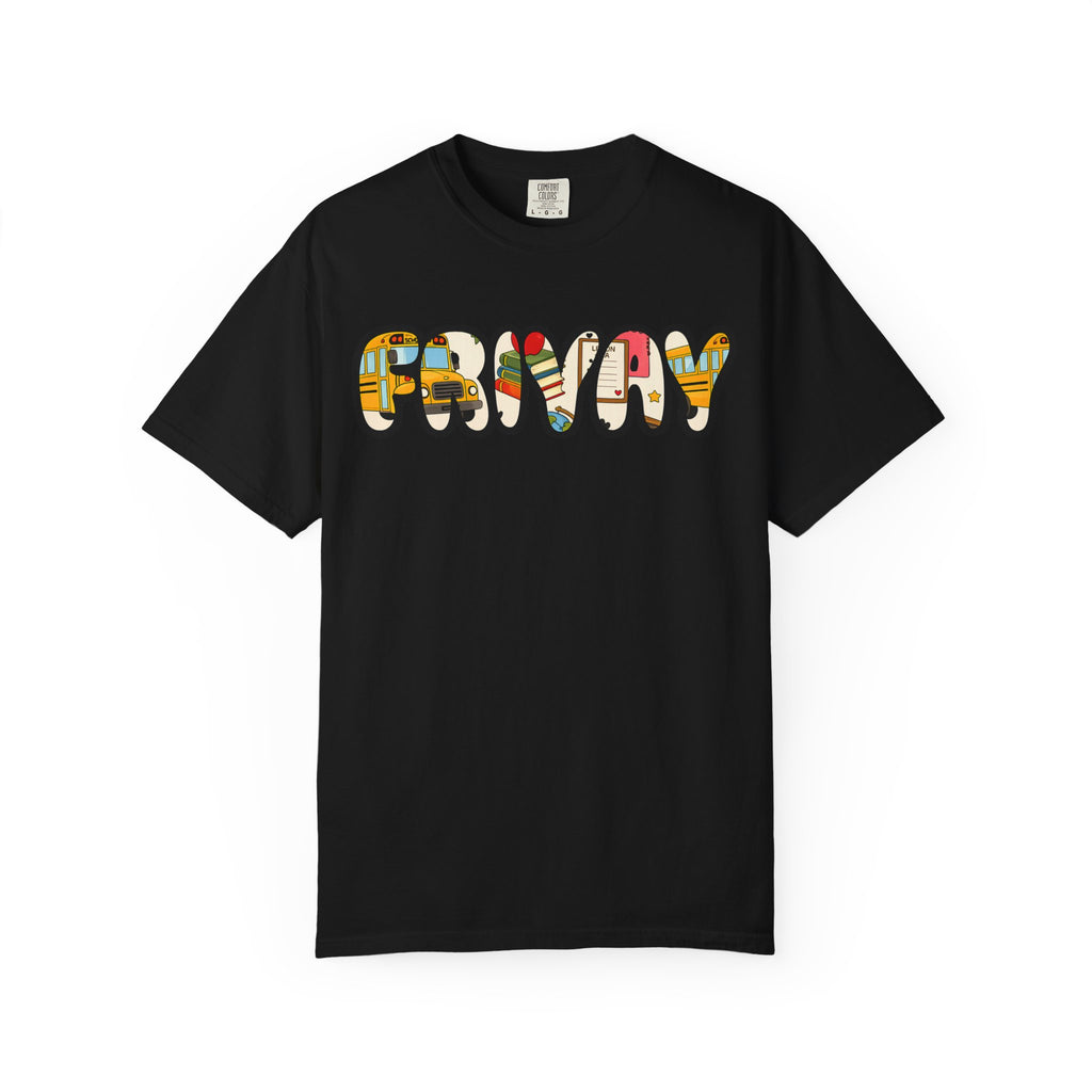 Funny Bubble Letter T-Shirt — Colorful Retro Graphic Tee